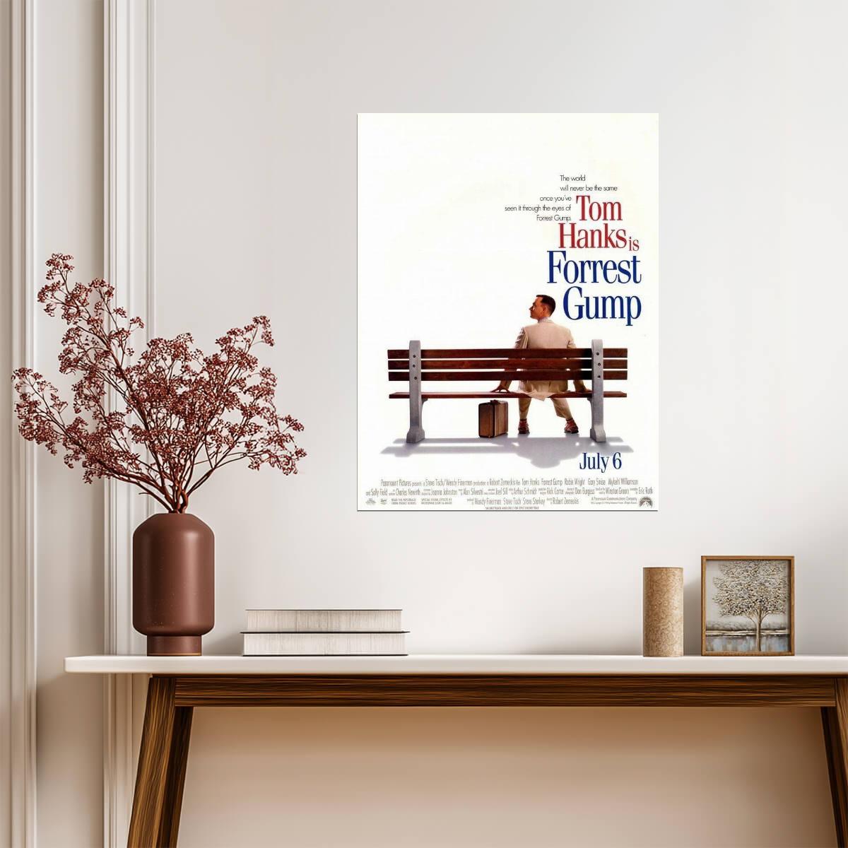 Forrest Gump 1994 | Tom Hanks as Forrest | Classic Movie Poster - Movies & TV Poster