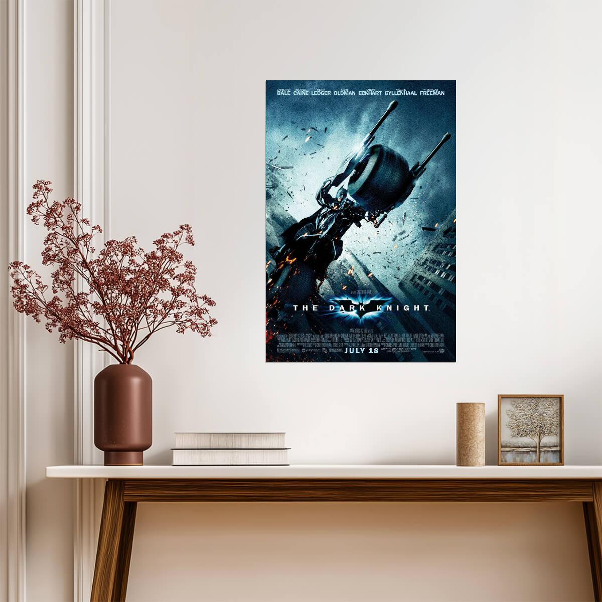 The Dark Knight | Batman on the Batpod | Action Movie Scene Poster - Movies & TV Poster