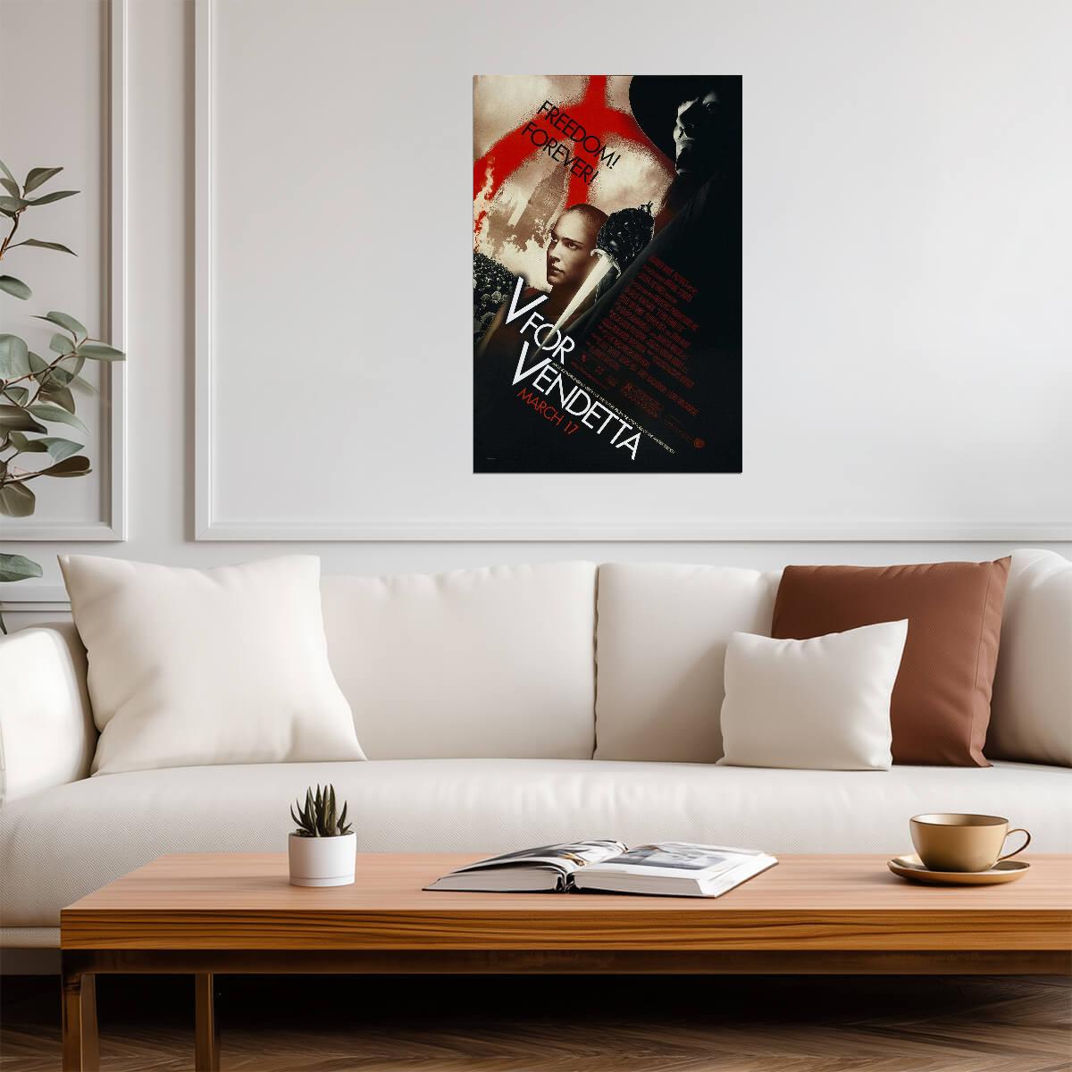V for Vendetta | Natalie Portman as Evey Hammond | Alan Moore Film Poster - Movies & TV Poster