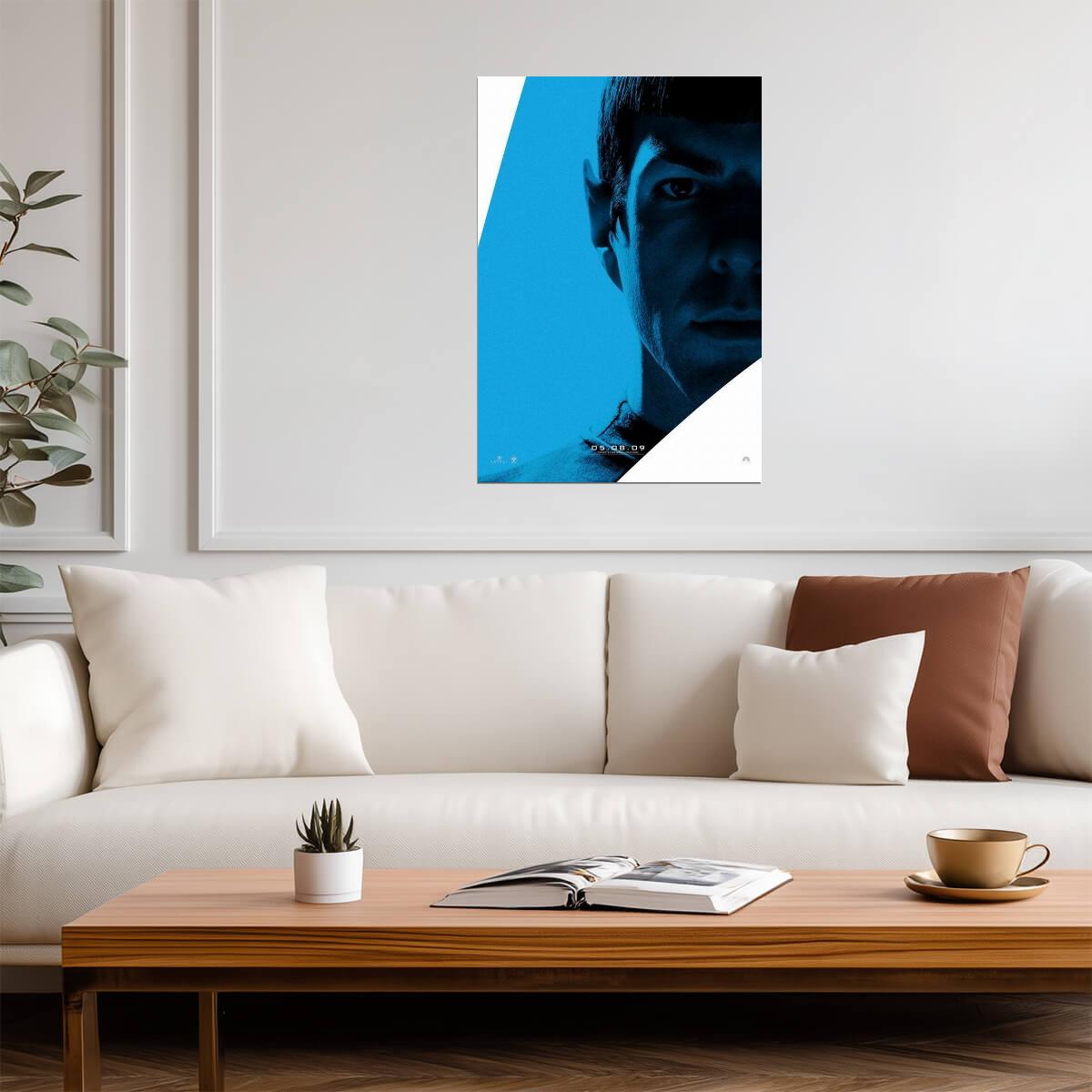 Star Trek 2009 | Zachary Quinto as Spock | Sci-Fi Character Poster - Movies & TV Poster
