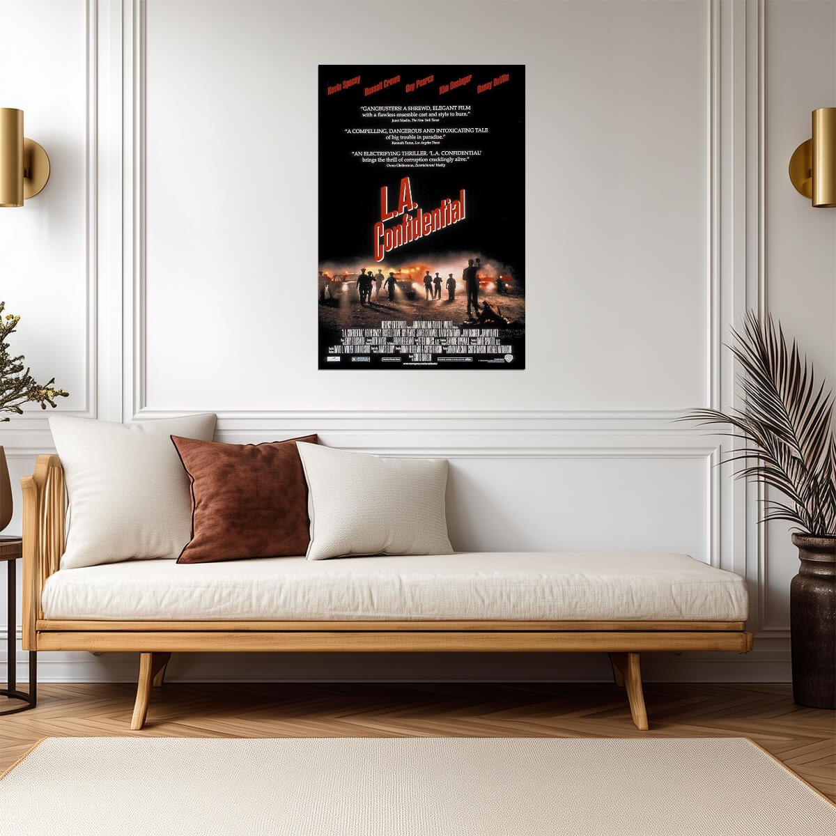 L.A. Confidential 1997 | Russell Crowe & Guy Pearce | Neo-Noir Crime Film Poster - Movies & TV Poster