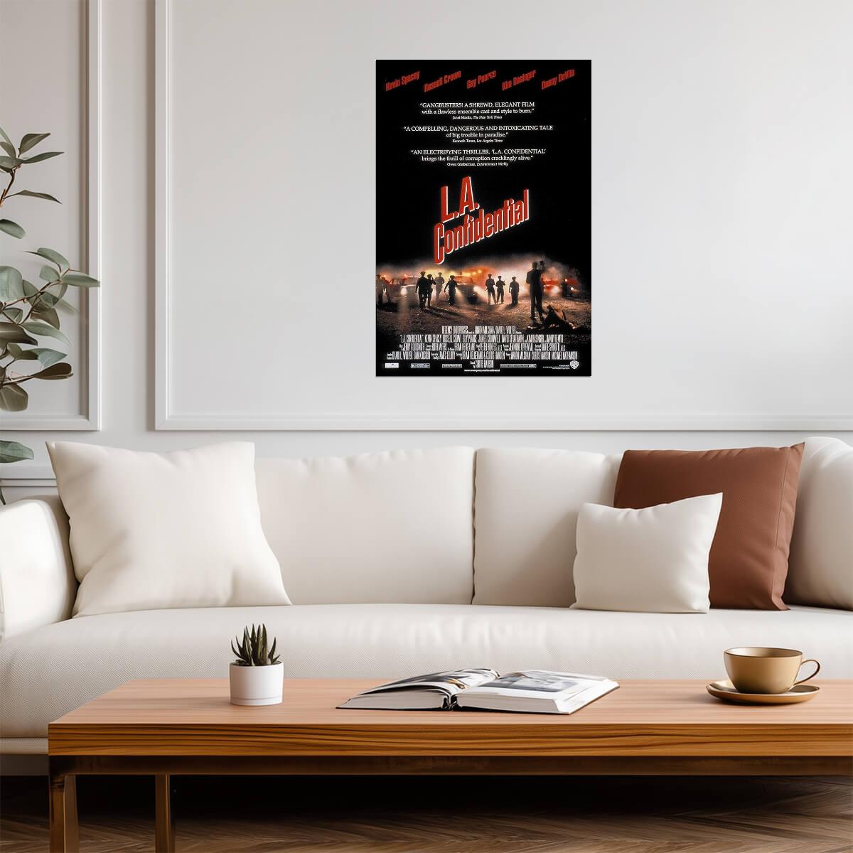 L.A. Confidential 1997 | Russell Crowe & Guy Pearce | Neo-Noir Crime Film Poster - Movies & TV Poster