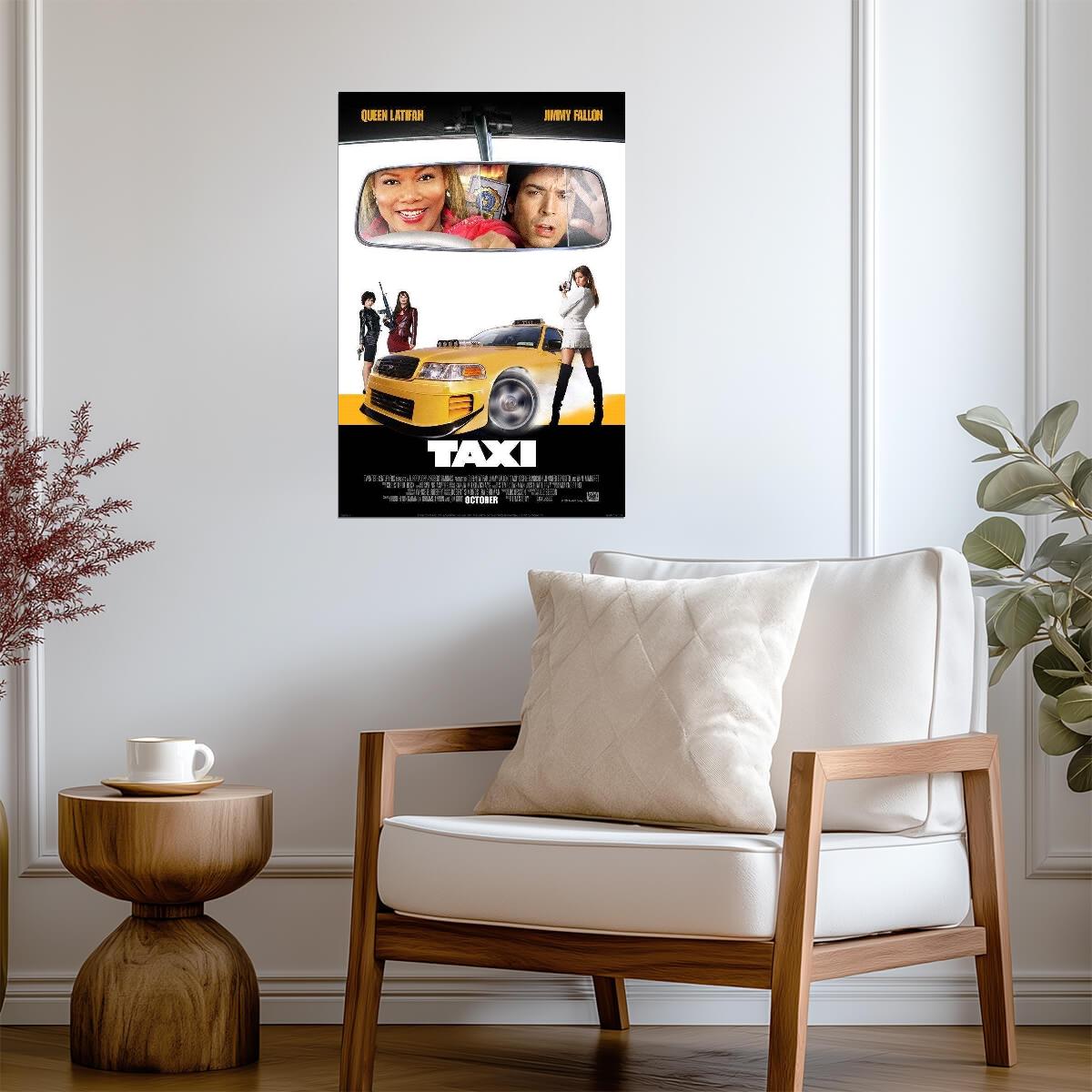 Taxi 2004 | Queen Latifah & Jimmy Fallon | Action Comedy Movie Poster - Movies & TV Poster