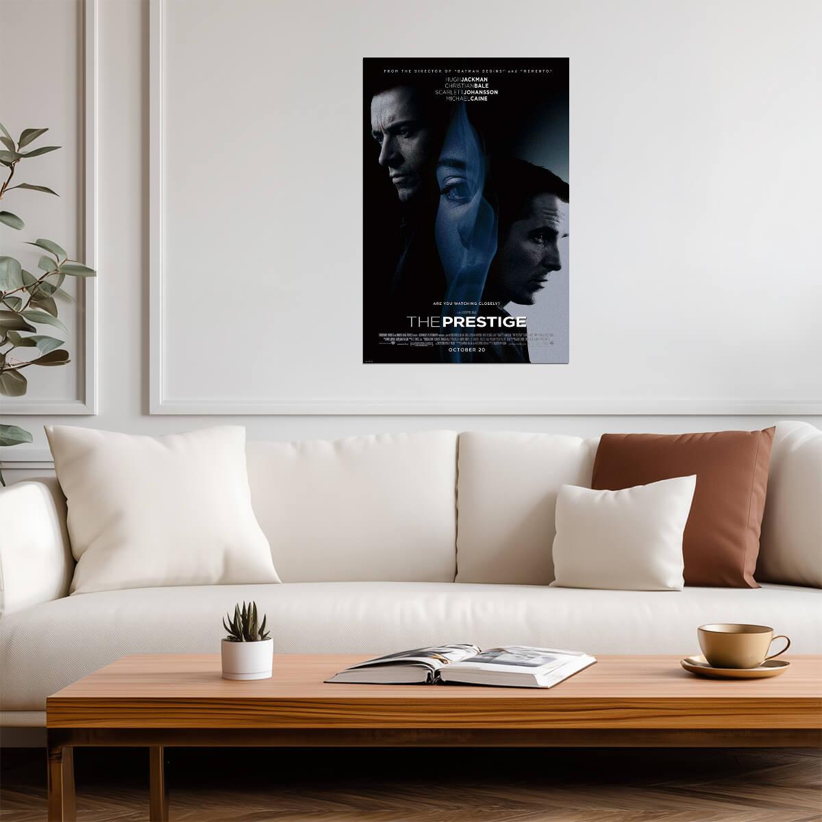 The Prestige | Hugh Jackman & Christian Bale | Christopher Nolan Thriller Poster - Movies & TV Poster