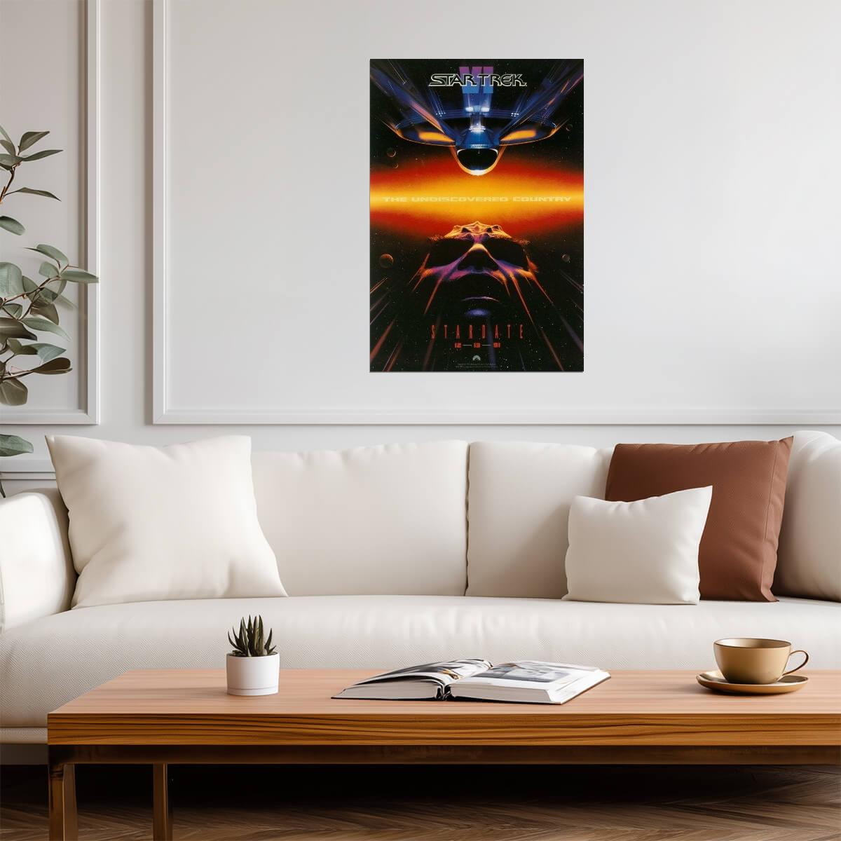 Star Trek VI: The Undiscovered Country 1991 | Classic Sci-Fi Movie Poster - Movies & TV Poster