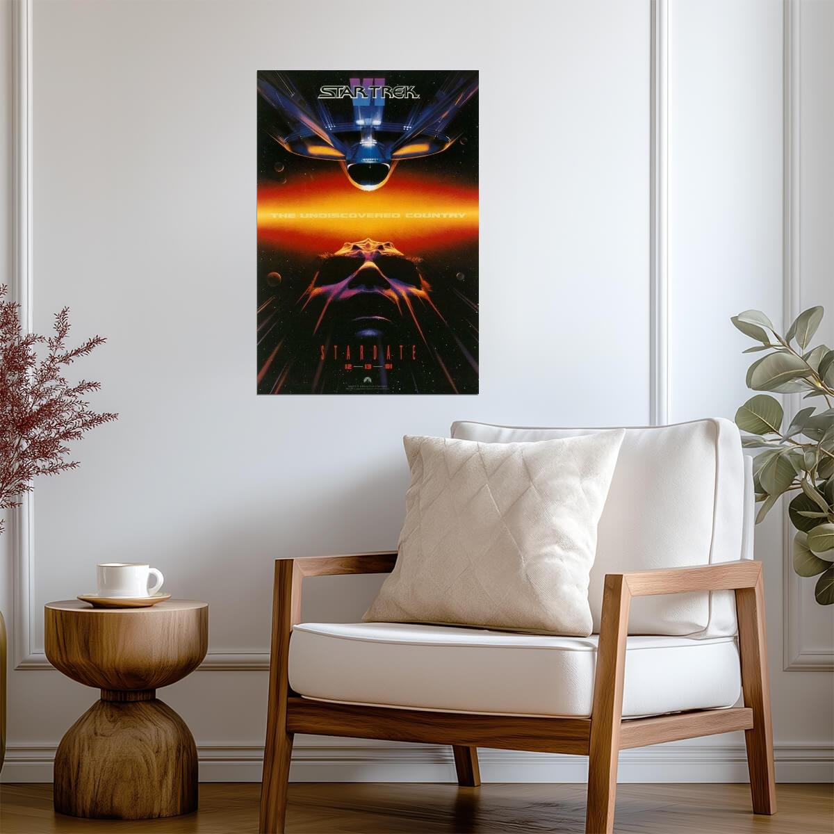 Star Trek VI: The Undiscovered Country 1991 | Classic Sci-Fi Movie Poster - Movies & TV Poster