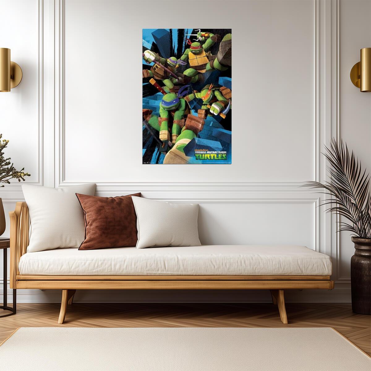 Teenage Mutant Ninja Turtles | Nickelodeon Cartoon Poster | Kids Room Wall Art - Movies & TV Poster