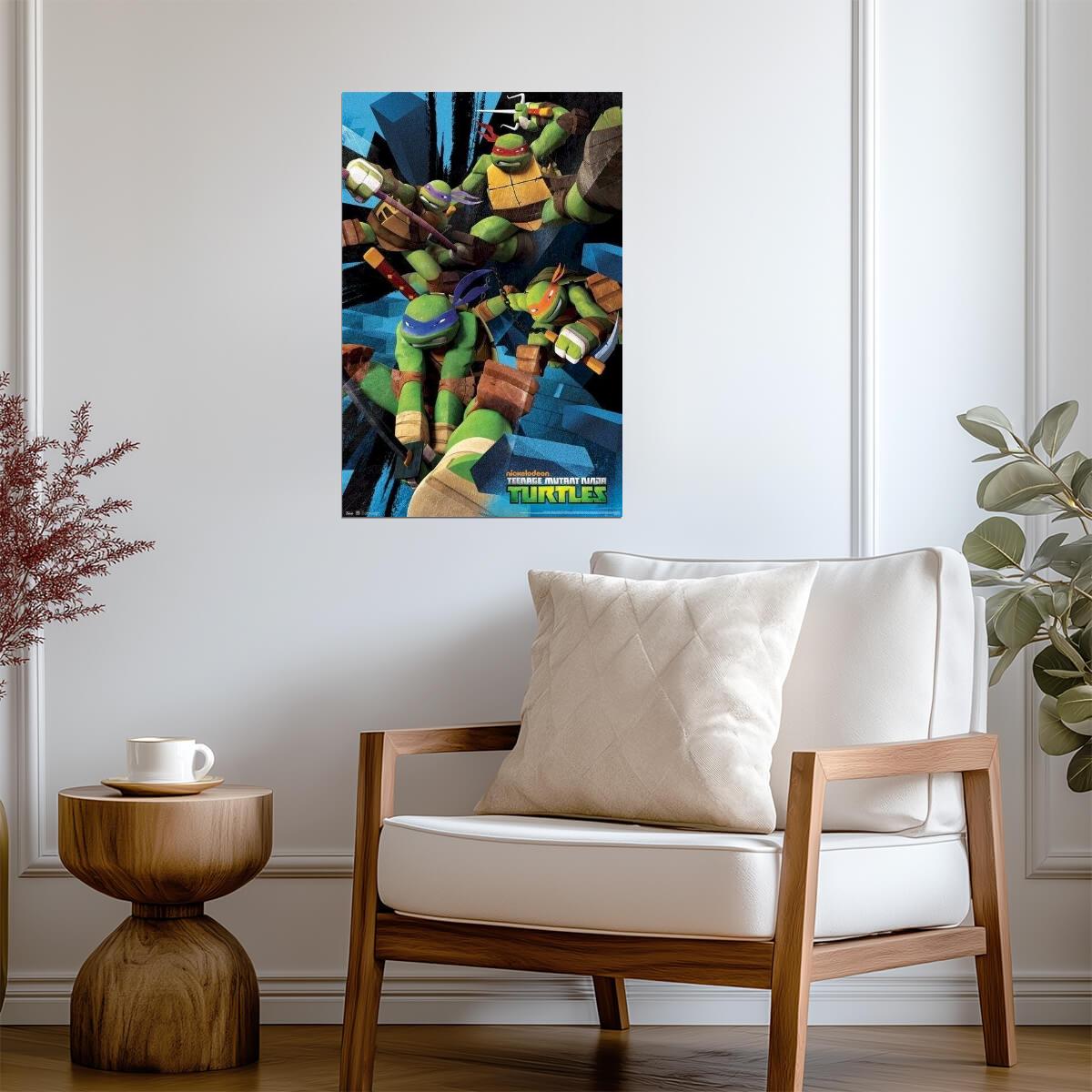 Teenage Mutant Ninja Turtles | Nickelodeon Cartoon Poster | Kids Room Wall Art - Movies & TV Poster