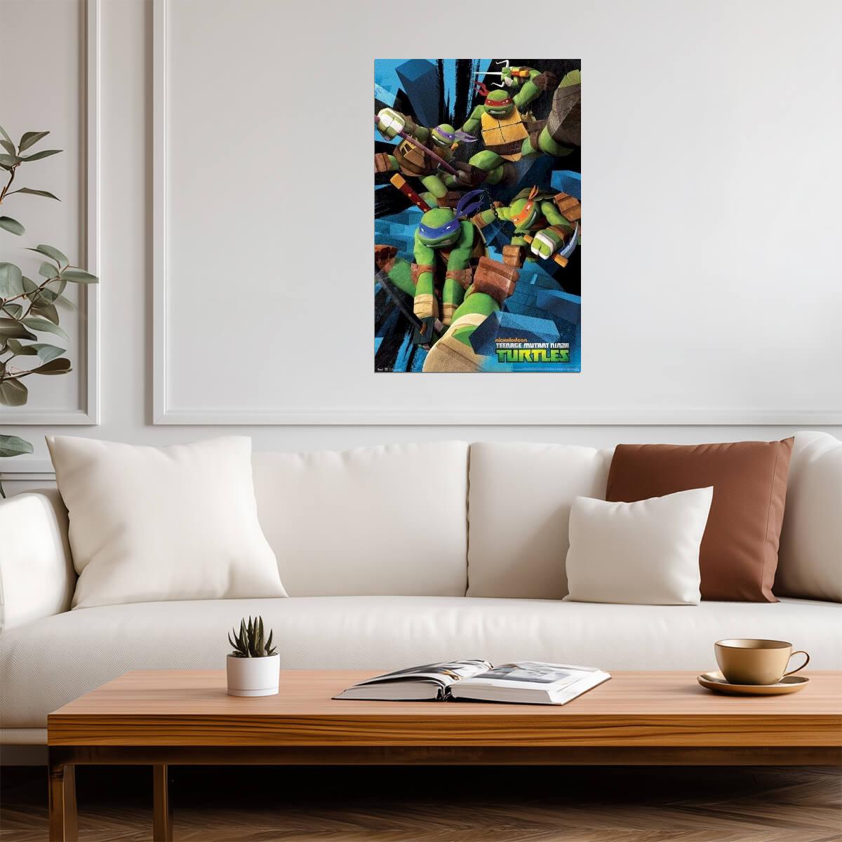 Teenage Mutant Ninja Turtles | Nickelodeon Cartoon Poster | Kids Room Wall Art - Movies & TV Poster