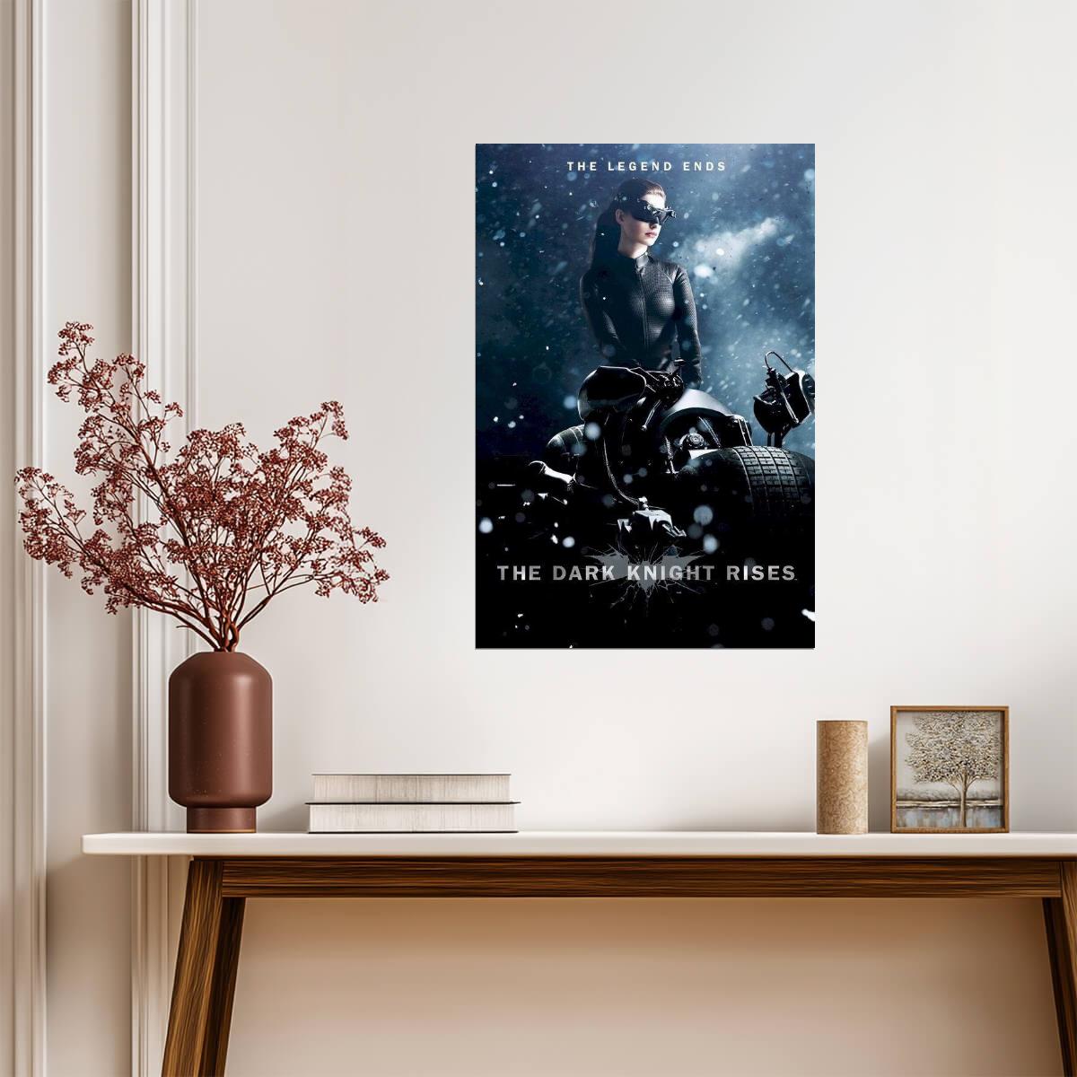 The Dark Knight Rises | Anne Hathaway as Catwoman | Superhero Movie Poster - Movies & TV Poster