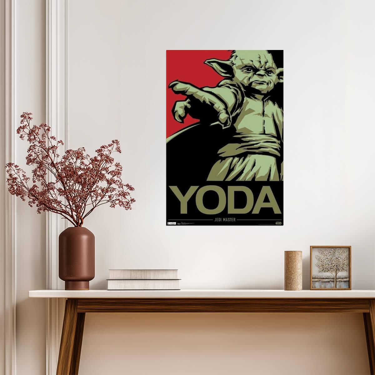 Star Wars: The Empire Strikes Back | Yoda Jedi Master | Sci-Fi Movie Poster - Movies & TV Poster