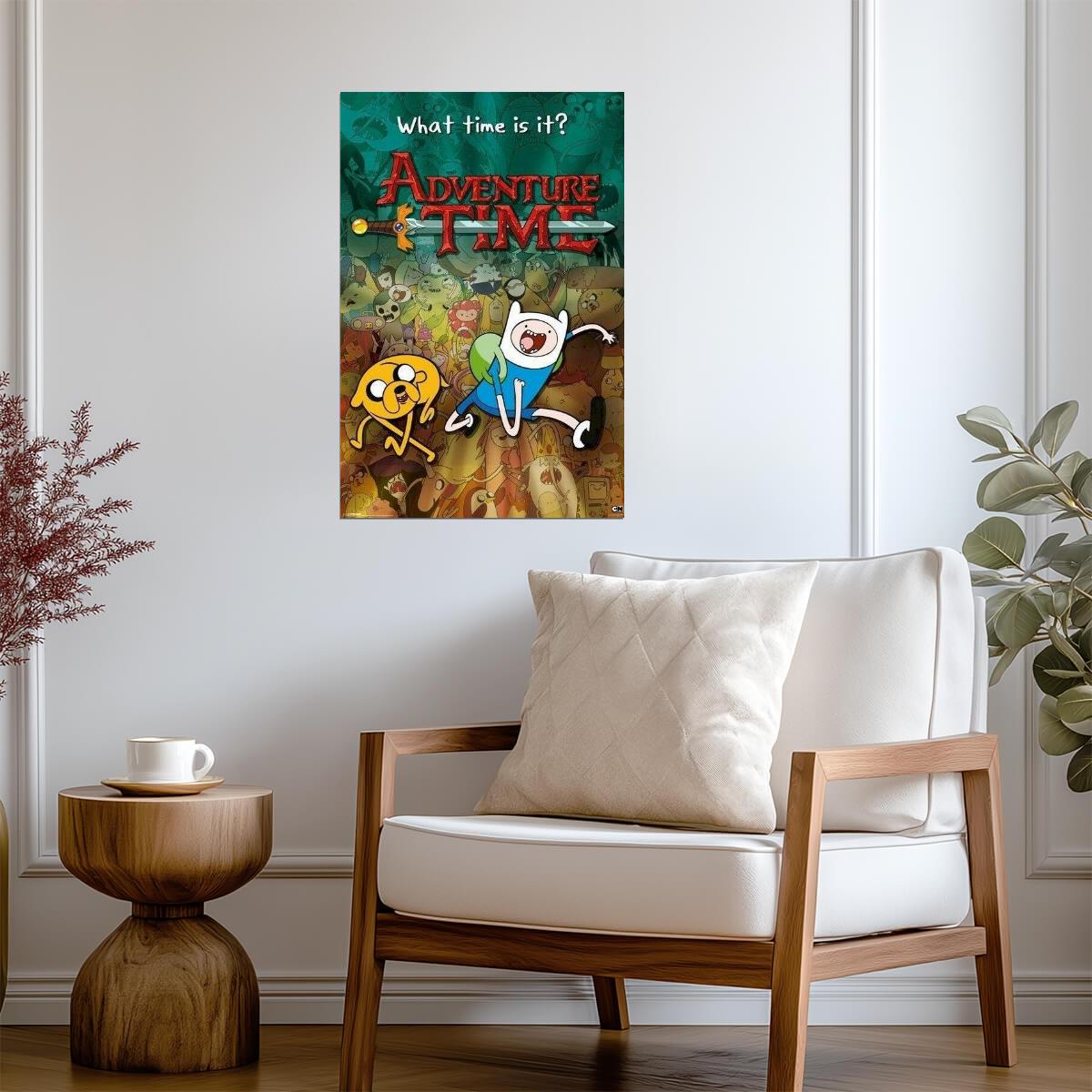 Adventure Time | Finn Jake and Friends in Ooo | Cartoon Network Poster - Movies & TV Poster