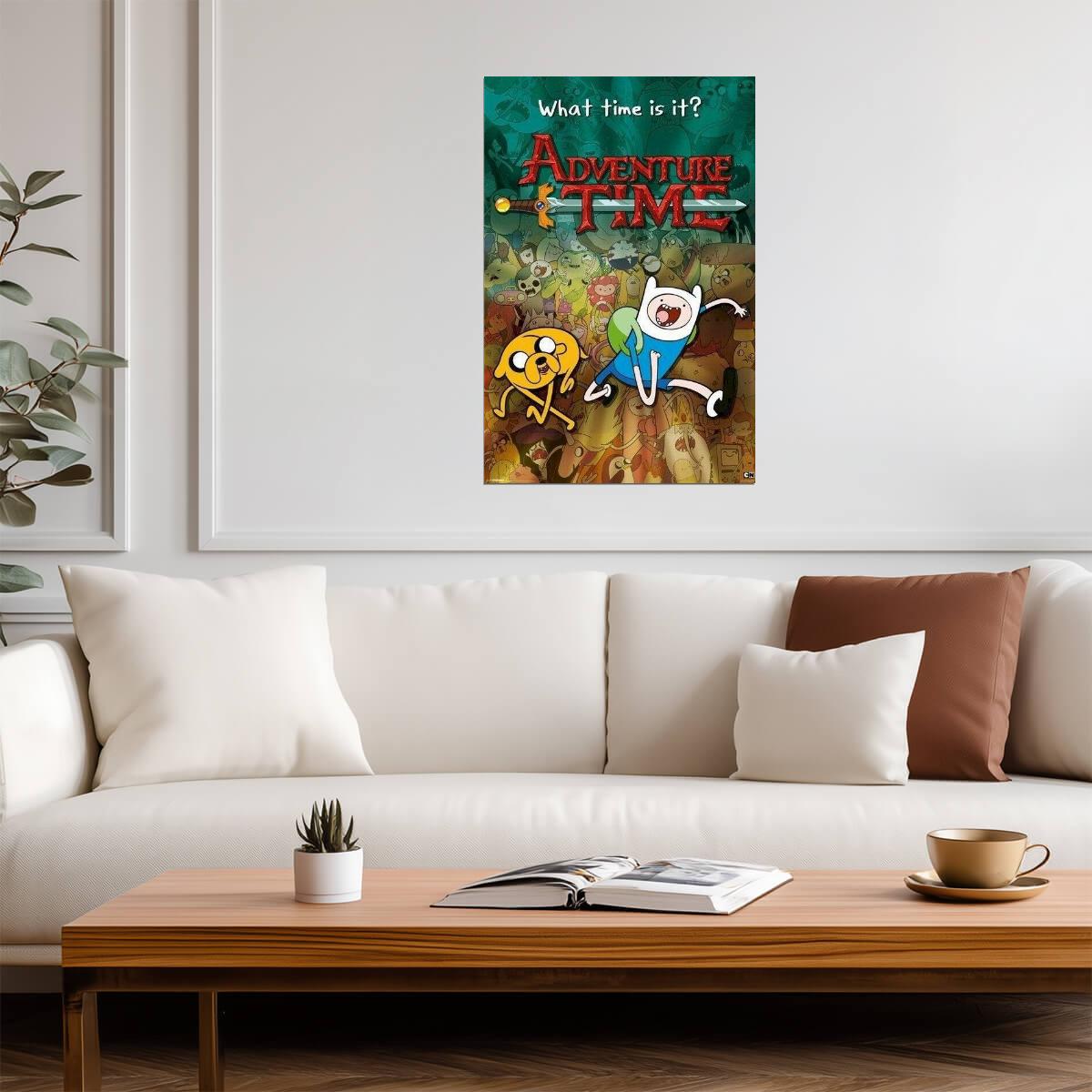 Adventure Time | Finn Jake and Friends in Ooo | Cartoon Network Poster - Movies & TV Poster