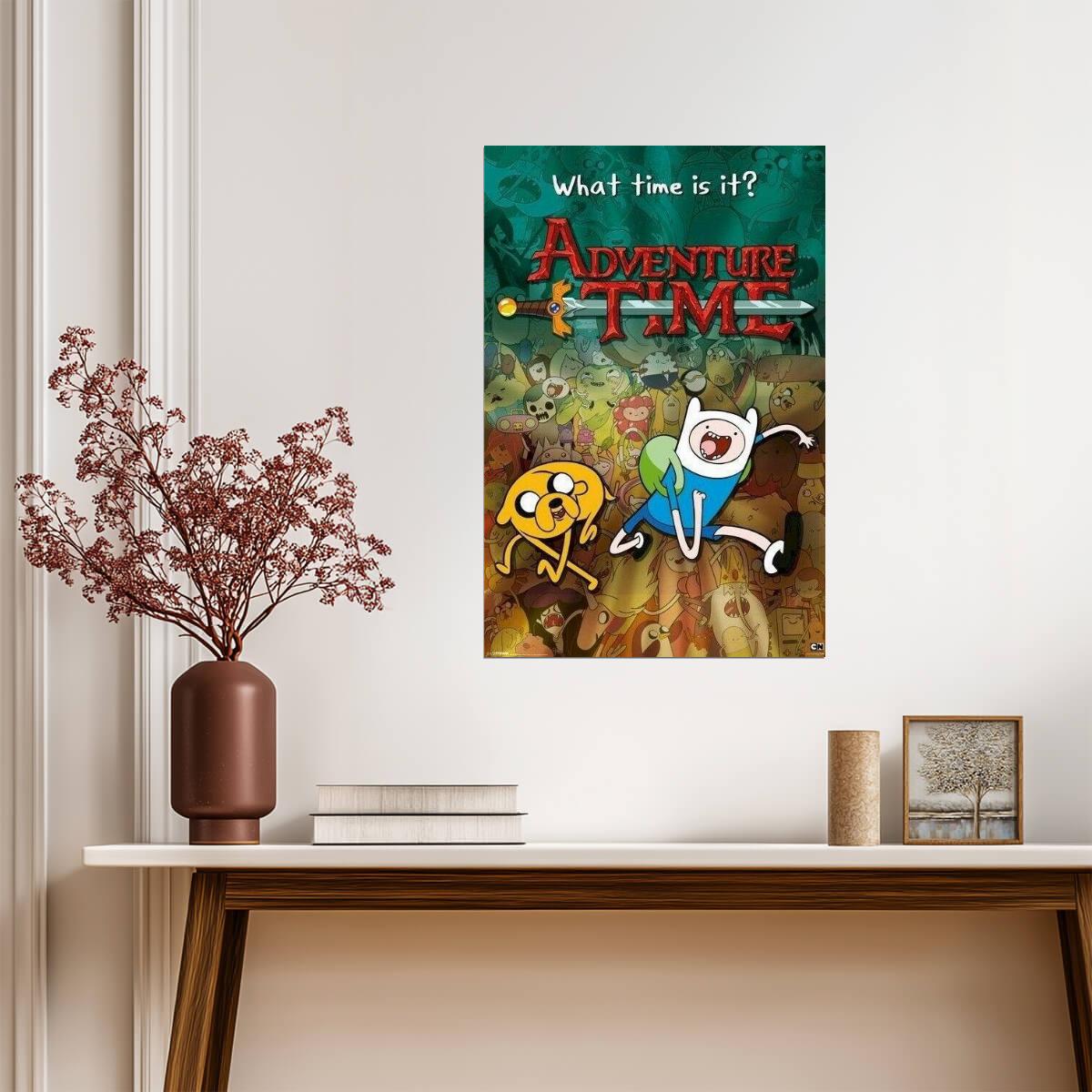 Adventure Time | Finn Jake and Friends in Ooo | Cartoon Network Poster - Movies & TV Poster