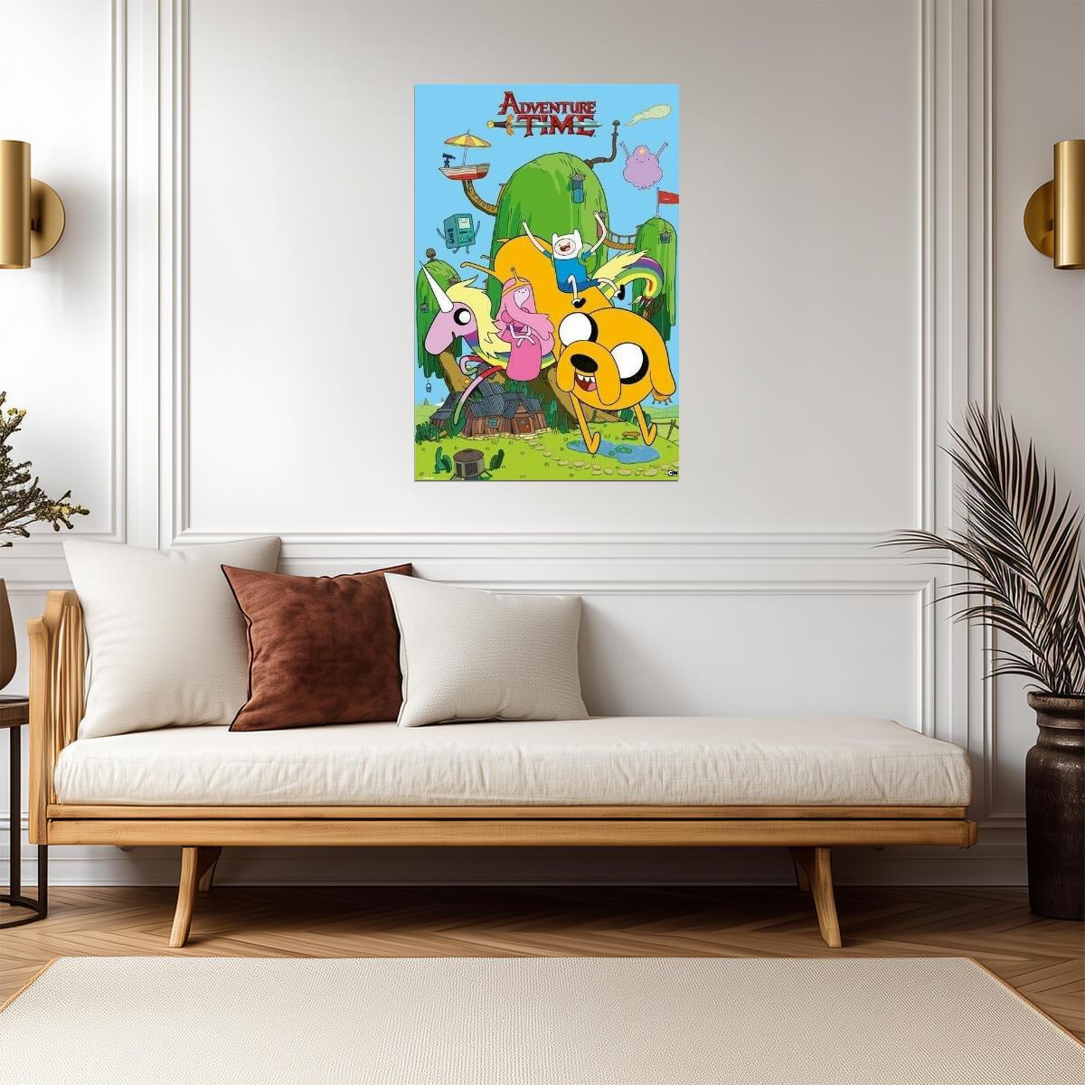 Adventure Time | Finn & Jake in the Tree House | Cartoon Network Poster - Movies & TV Poster