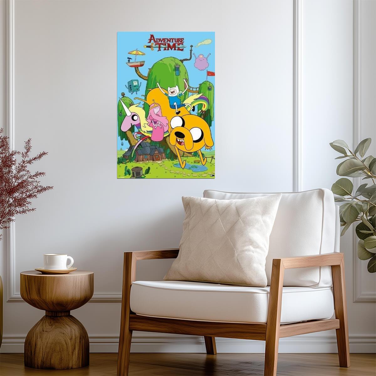 Adventure Time | Finn & Jake in the Tree House | Cartoon Network Poster - Movies & TV Poster