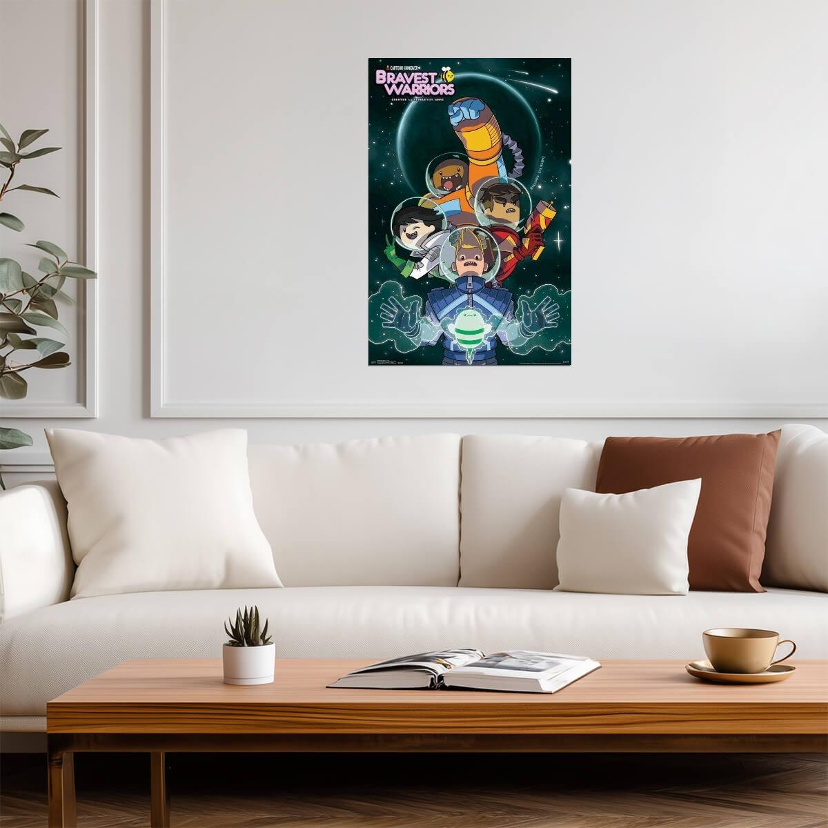 Bravest Warriors Space Adventure | Pendleton Ward Cartoon Poster - Movies & TV Poster