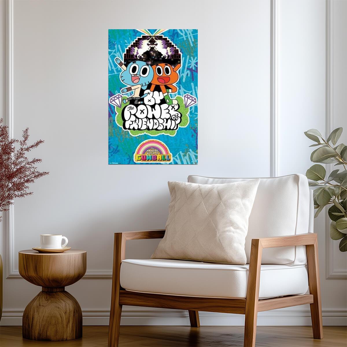 The Amazing World of Gumball | Power of Friendship | Cartoon Network Poster - Movies & TV Poster