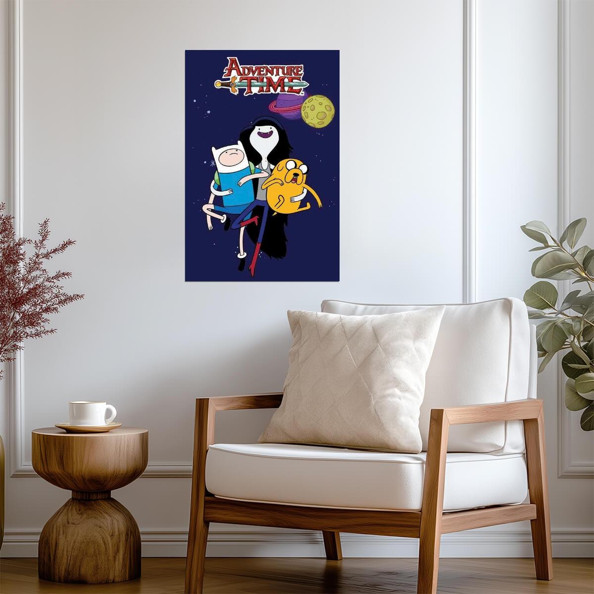 Adventure Time | Marceline the Vampire Queen in Space | Cartoon Poster - Movies & TV Poster