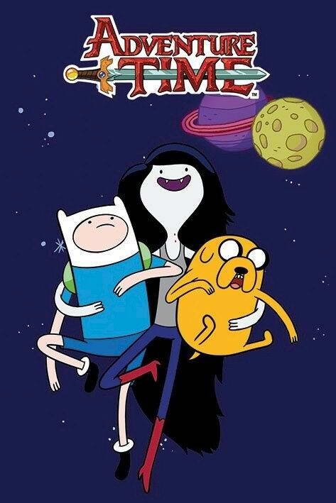 Adventure Time | Marceline the Vampire Queen in Space | Cartoon Poster - Movies & TV Poster