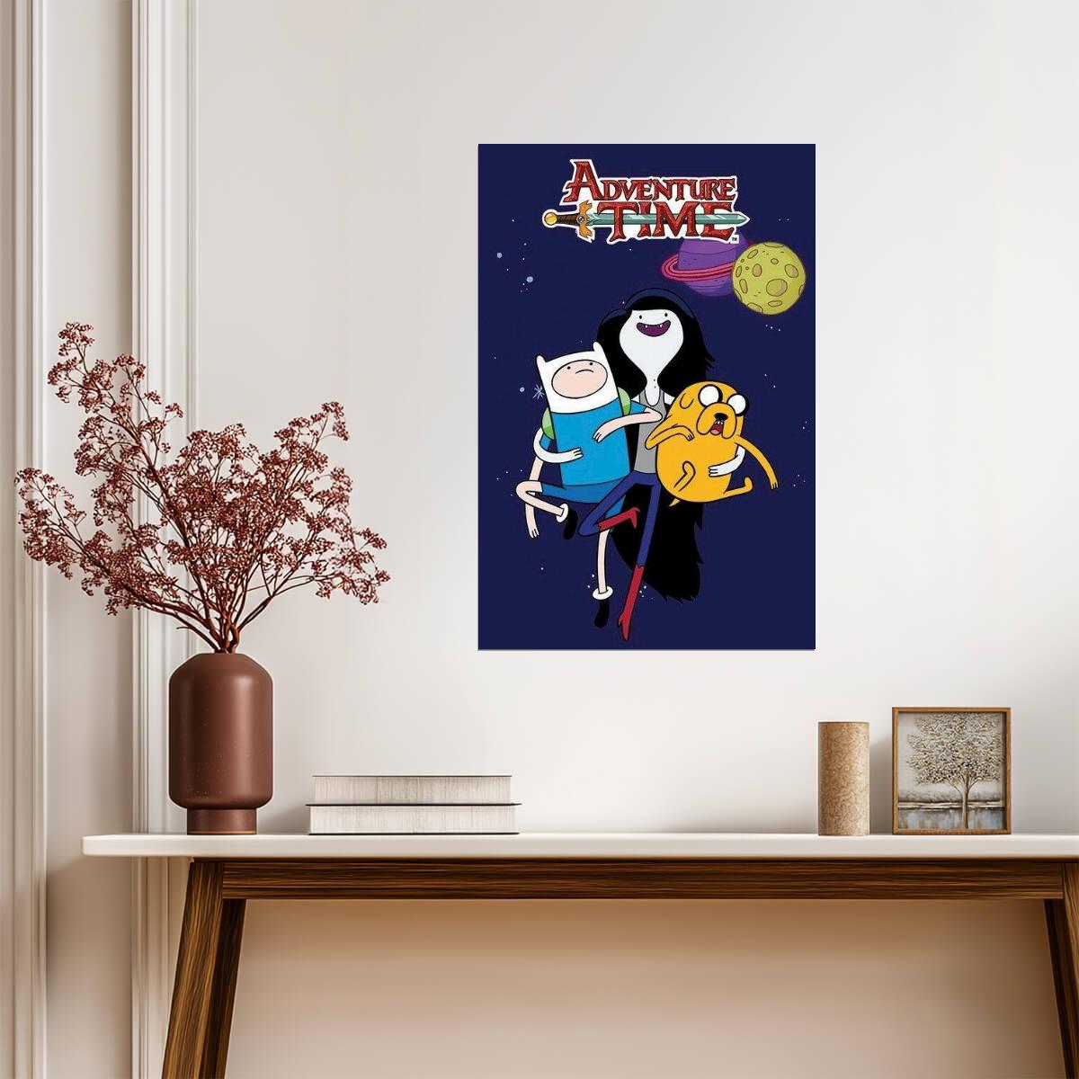 Adventure Time | Marceline the Vampire Queen in Space | Cartoon Poster - Movies & TV Poster