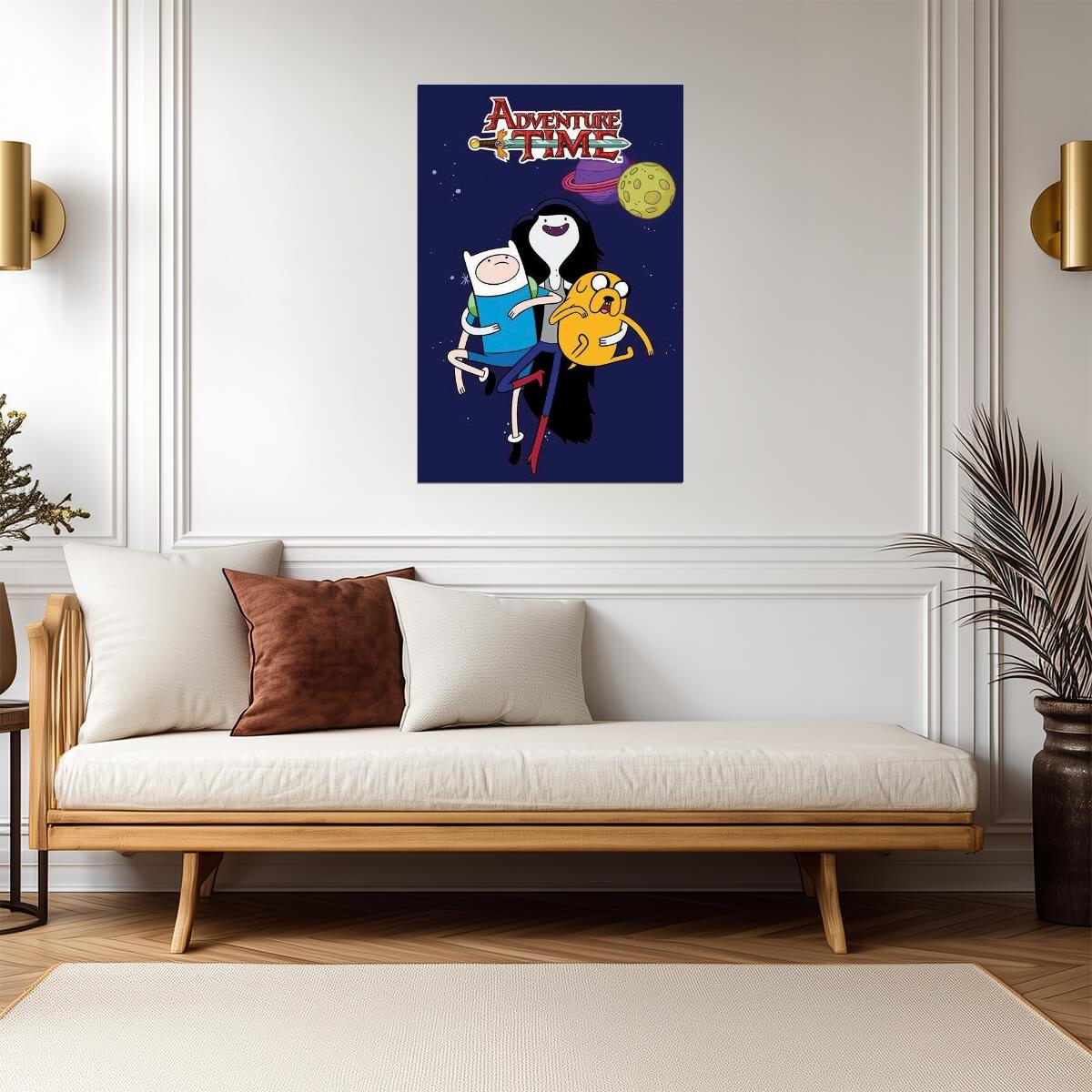 Adventure Time | Marceline the Vampire Queen in Space | Cartoon Poster - Movies & TV Poster