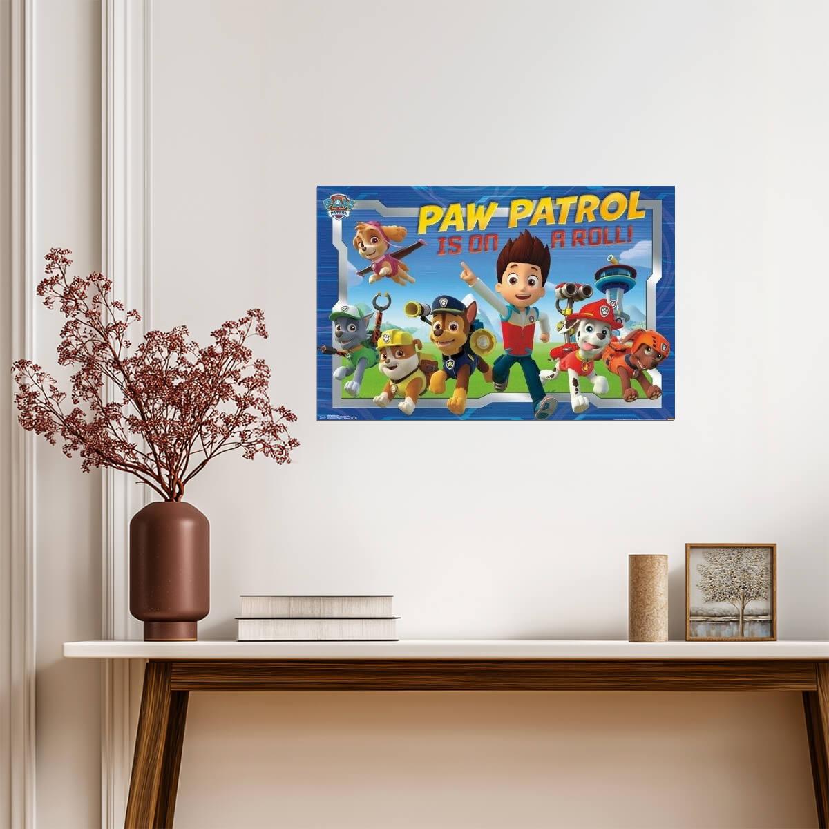 PAW Patrol is on a Roll | Nickelodeon Kids Cartoon Poster | Nursery Decor - Movies & TV Poster