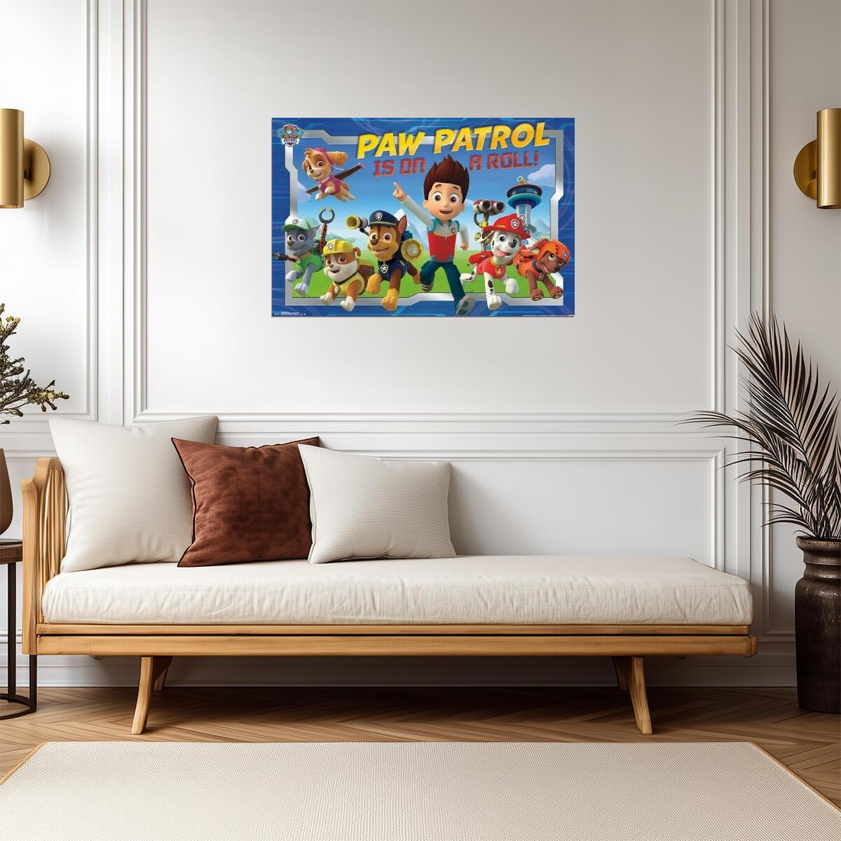 PAW Patrol is on a Roll | Nickelodeon Kids Cartoon Poster | Nursery Decor - Movies & TV Poster