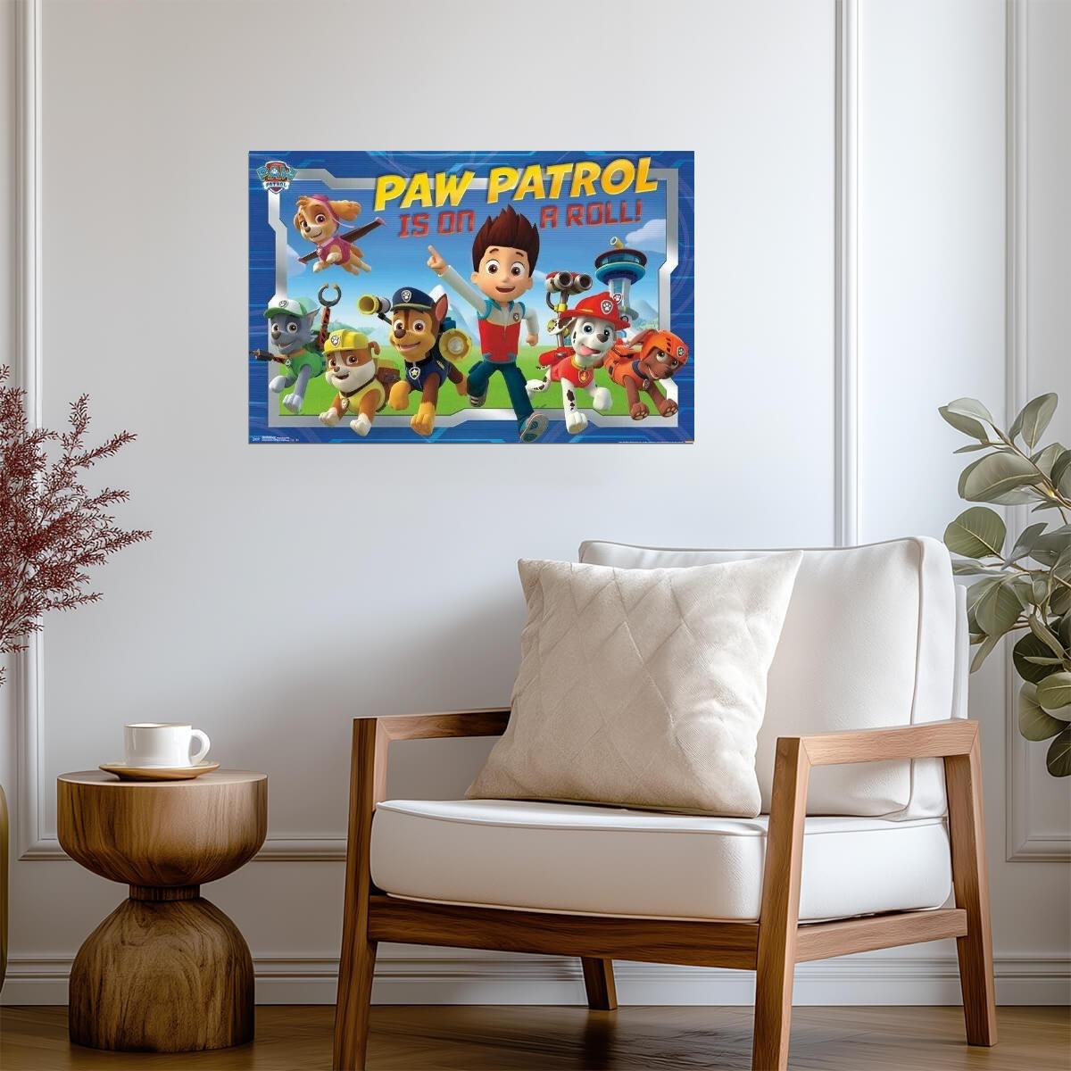 PAW Patrol is on a Roll | Nickelodeon Kids Cartoon Poster | Nursery Decor - Movies & TV Poster