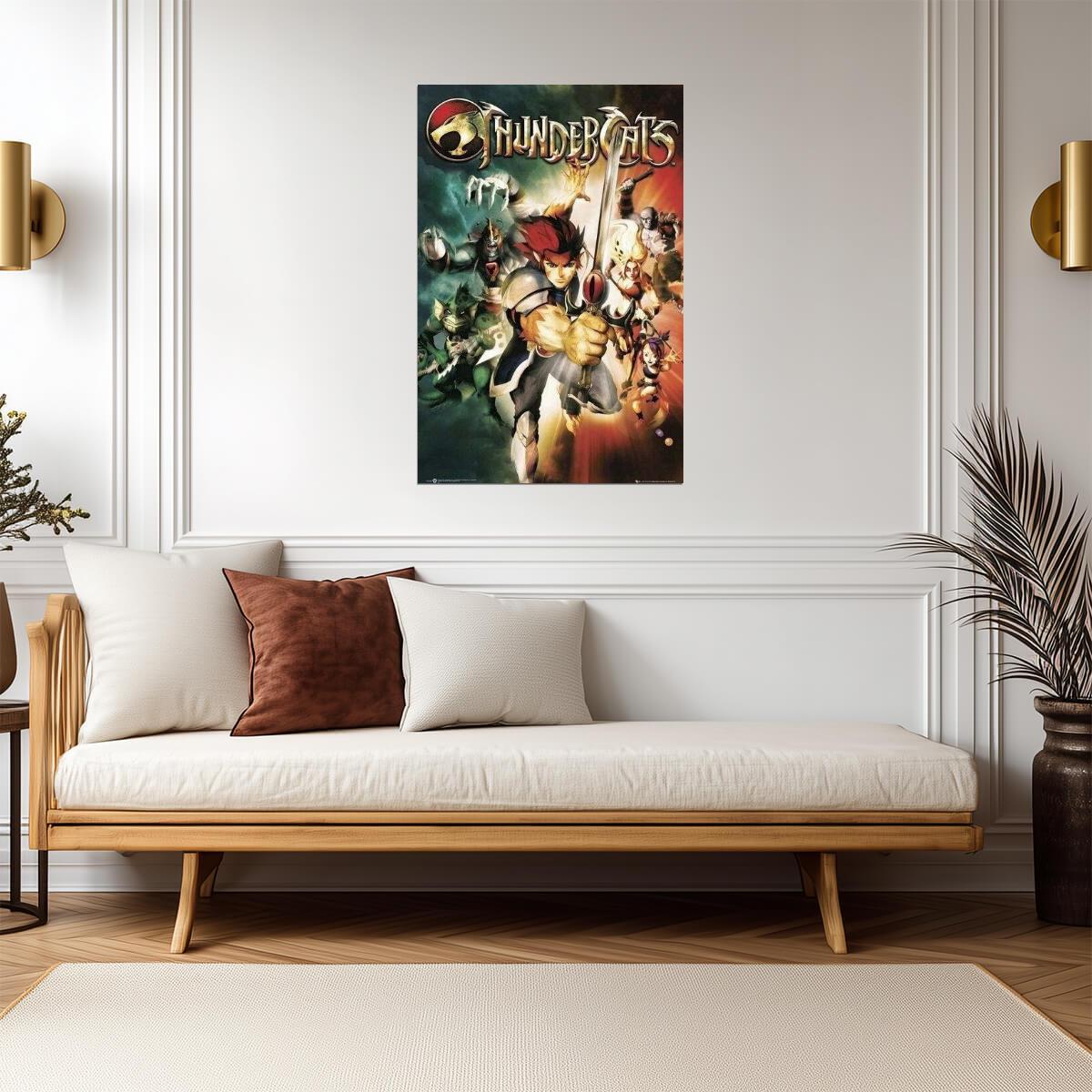Thundercats | Lion-O & Tygra in Action | 80s Cartoon Poster - Movies & TV Poster