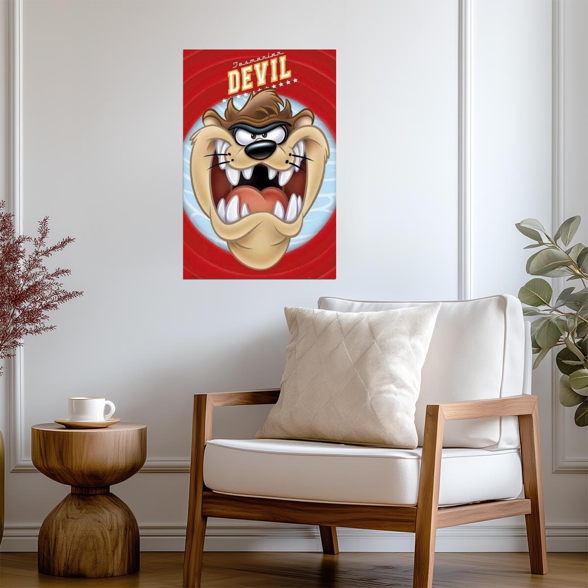 Looney Tunes | Taz the Tasmanian Devil | Classic Cartoon Poster - Movies & TV Poster