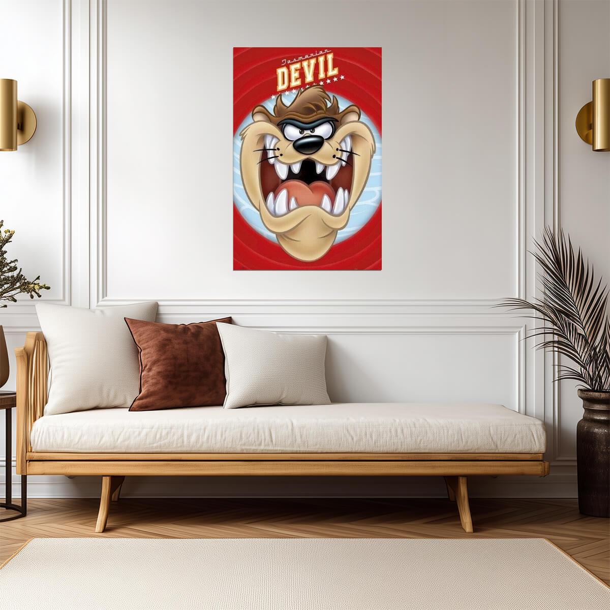 Looney Tunes | Taz the Tasmanian Devil | Classic Cartoon Poster - Movies & TV Poster
