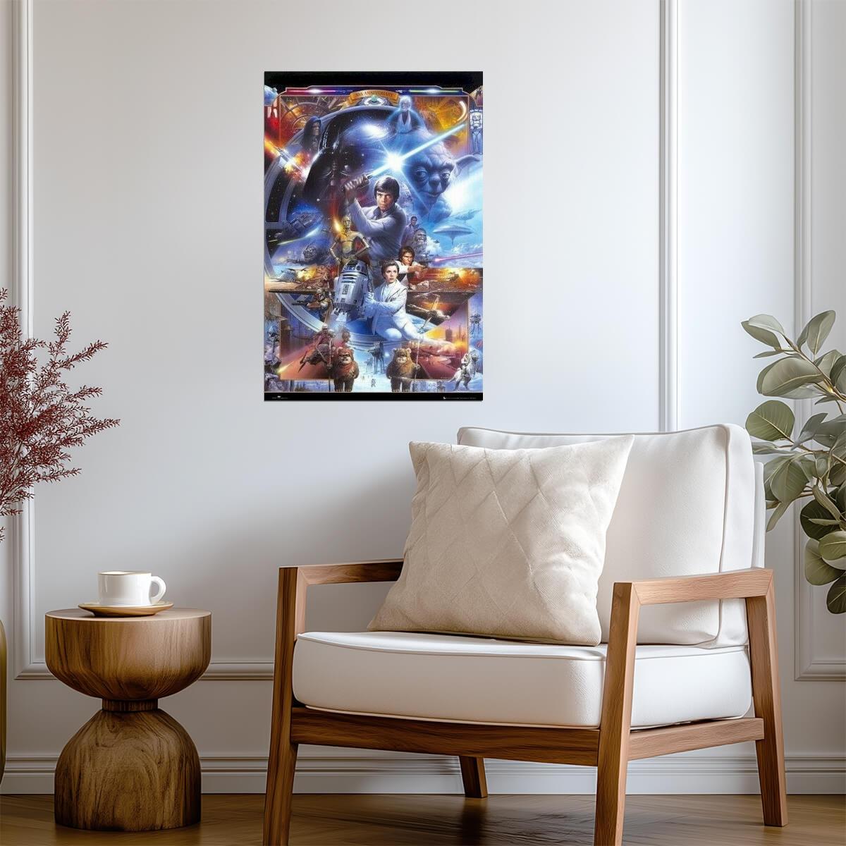 Star Wars 30th Anniversary | Art by Tsuneo Sanda | Sci-Fi Movie Poster - Movies & TV Poster