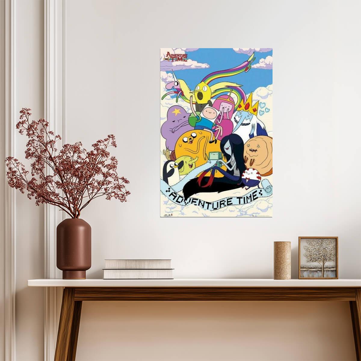 Adventure Time | Finn Jake & Friends Group Poster | Cartoon Network Wall Art - Movies & TV Poster