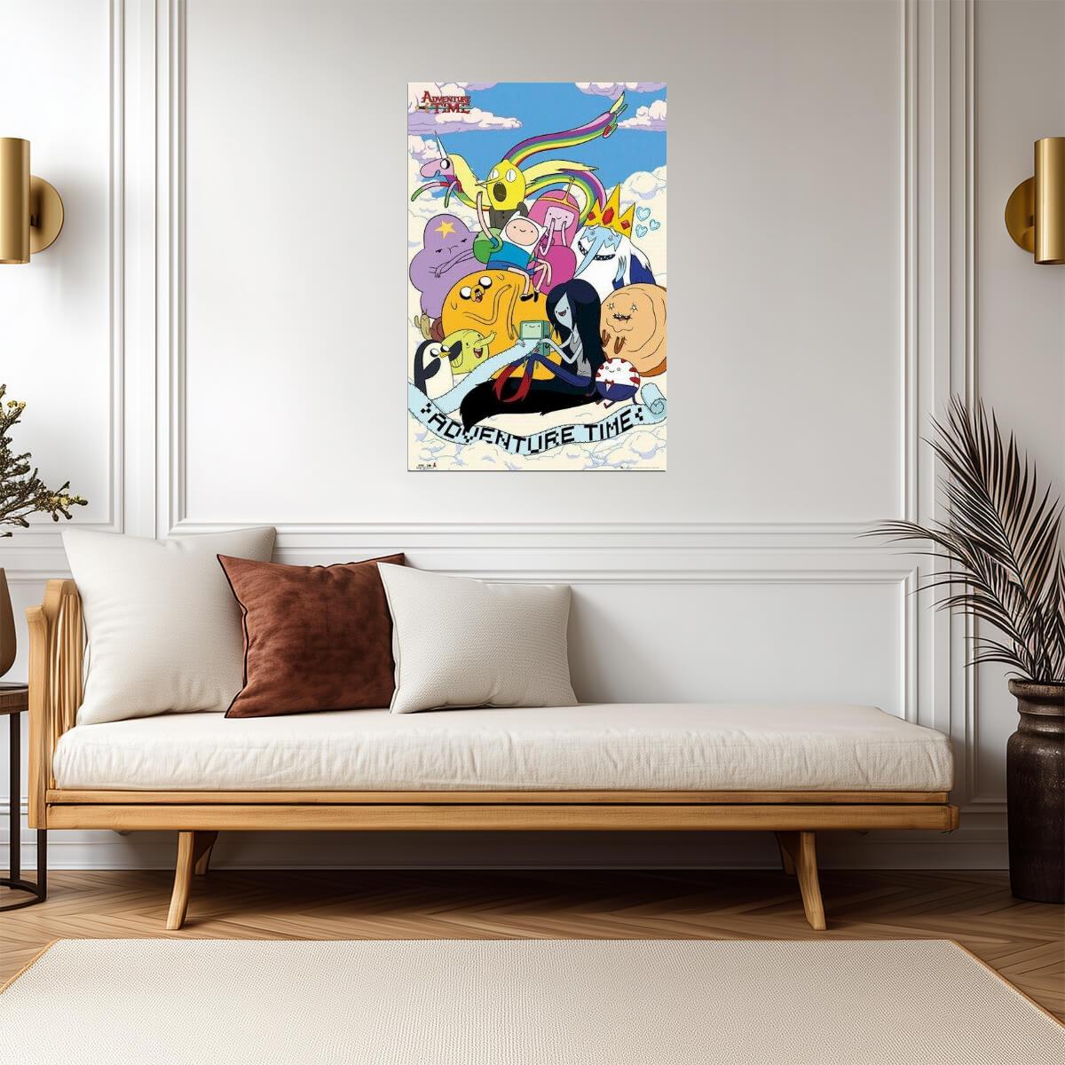 Adventure Time | Finn Jake & Friends Group Poster | Cartoon Network Wall Art - Movies & TV Poster