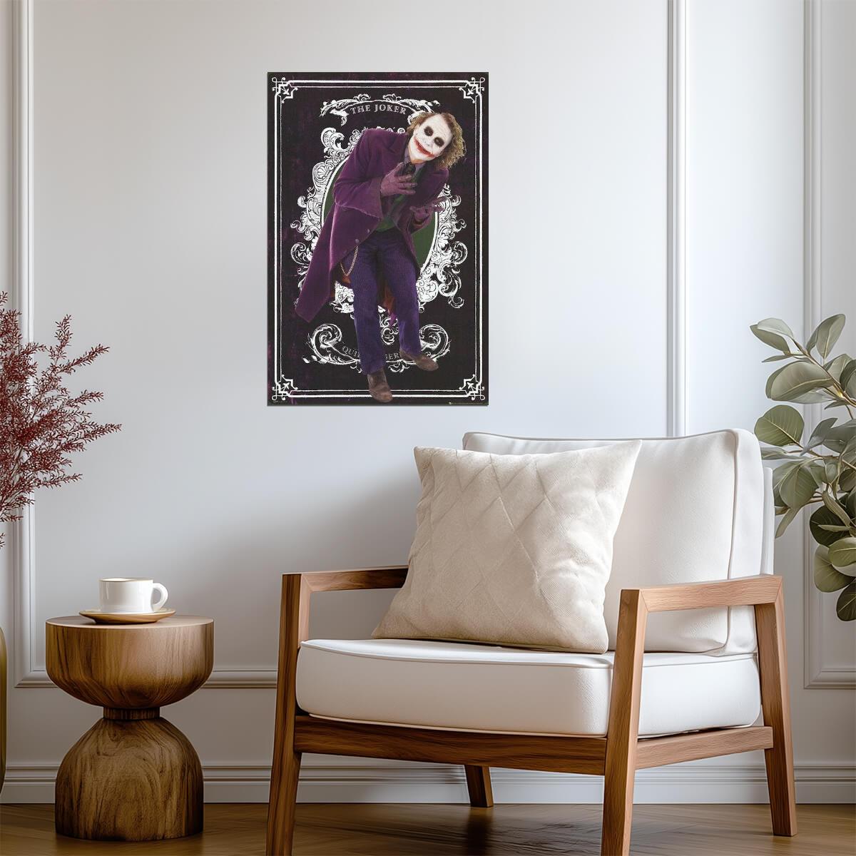 The Dark Knight | Heath Ledger Joker Card | Christopher Nolan Film Poster - Movies & TV Poster