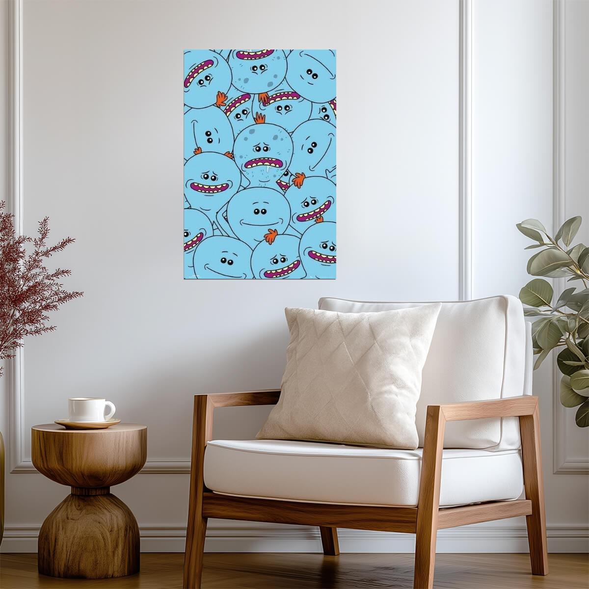 Rick and Morty | The Many Faces of Mr. Meeseeks | Adult Swim Cartoon Poster - Movies & TV Poster