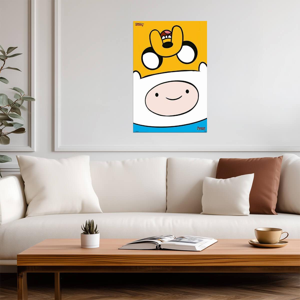 Adventure Time | Finn & Jake Upside Down | Cartoon Network Poster - Movies & TV Poster