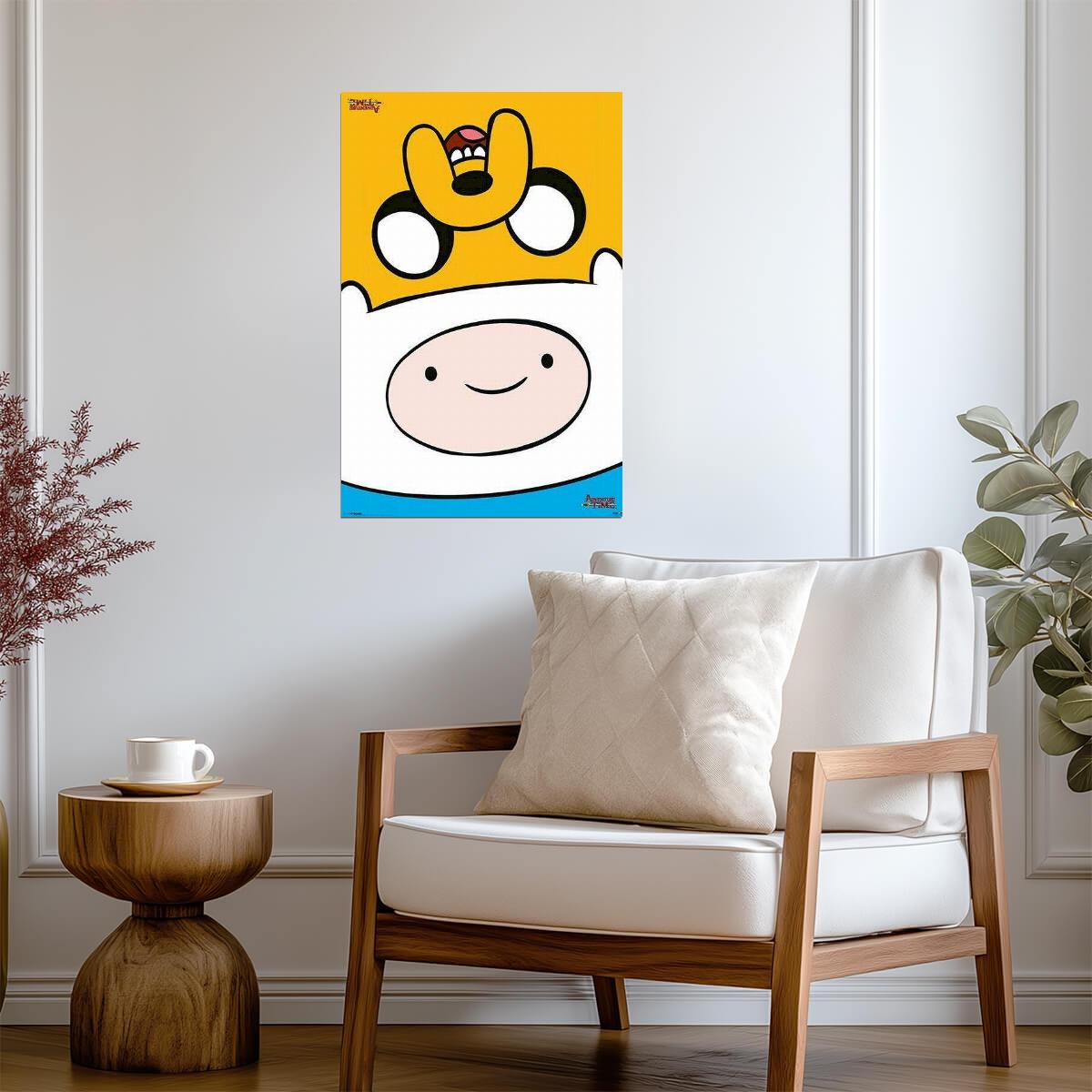 Adventure Time | Finn & Jake Upside Down | Cartoon Network Poster - Movies & TV Poster