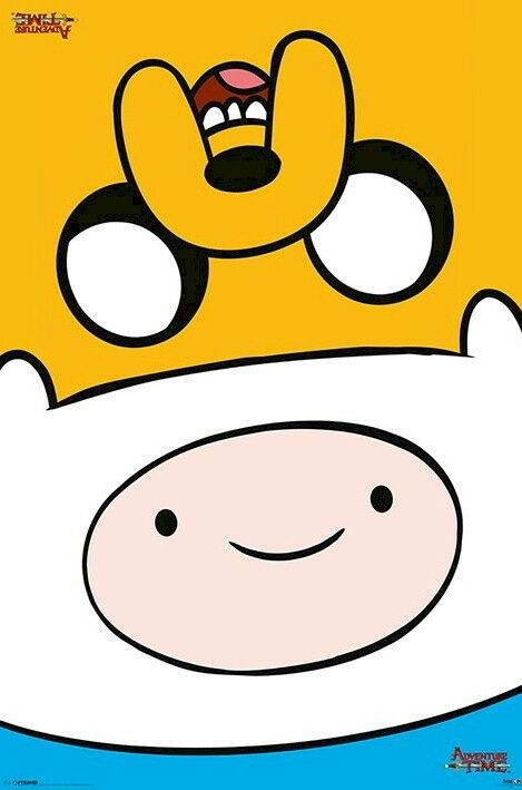 Adventure Time | Finn & Jake Upside Down | Cartoon Network Poster - Movies & TV Poster
