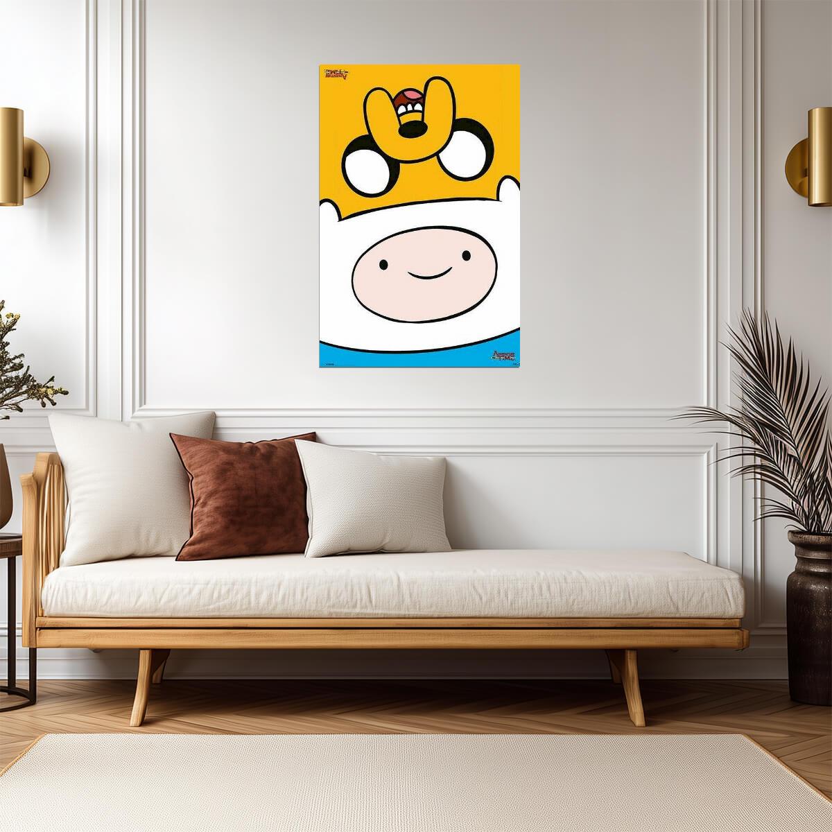 Adventure Time | Finn & Jake Upside Down | Cartoon Network Poster - Movies & TV Poster