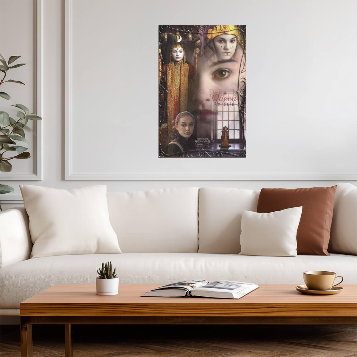 Star Wars: The Phantom Menace | Queen Amidala Portrait Collage | Sci-Fi Movie Poster - Movies & TV Poster