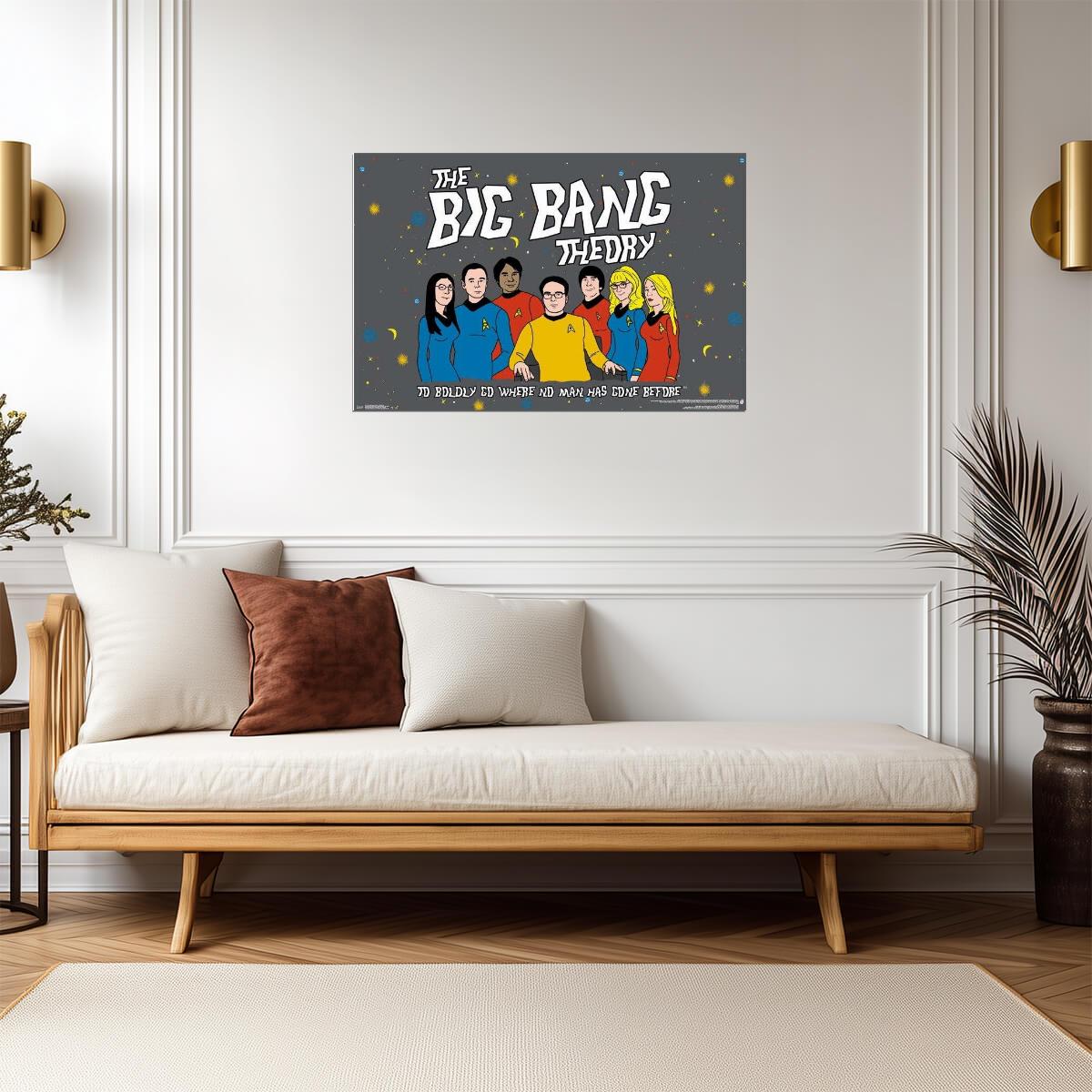 The Big Bang Theory | "Boldly Go" Star Trek Tribute | TV Show Poster - Movies & TV Poster