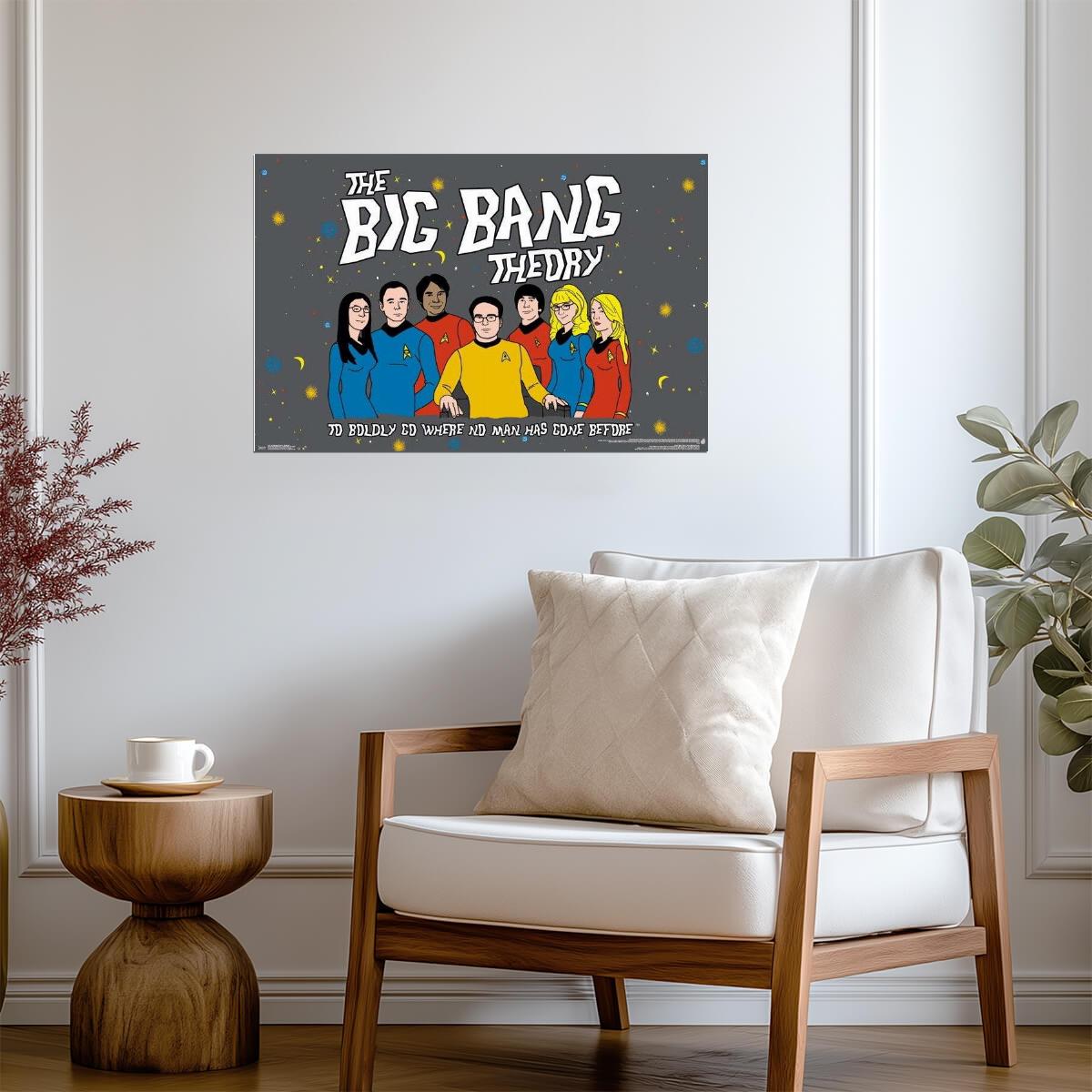 The Big Bang Theory | "Boldly Go" Star Trek Tribute | TV Show Poster - Movies & TV Poster