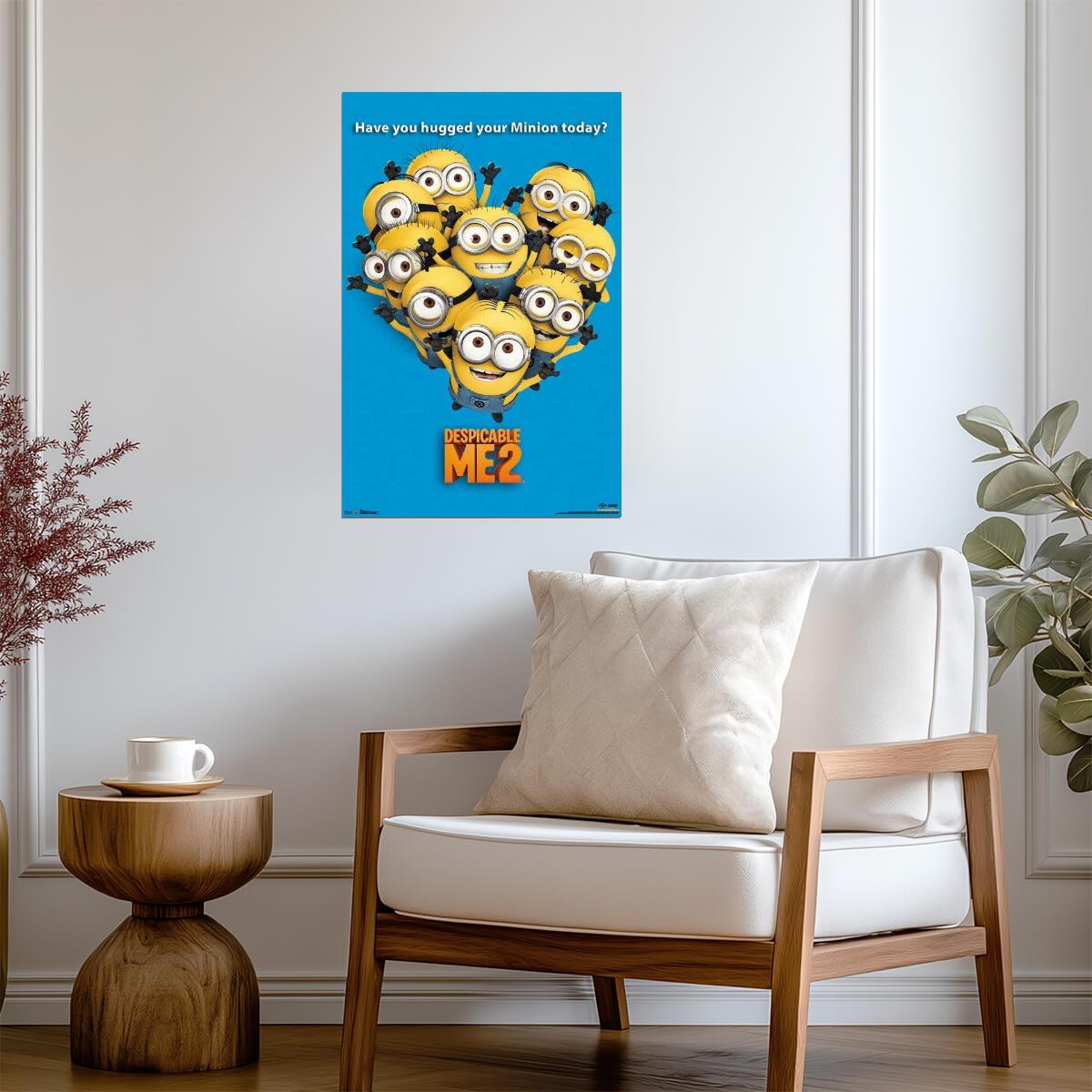 Despicable Me 2 | "Hugged Your Minion Today?" Quote | Kids Movie Poster - Movies & TV Poster