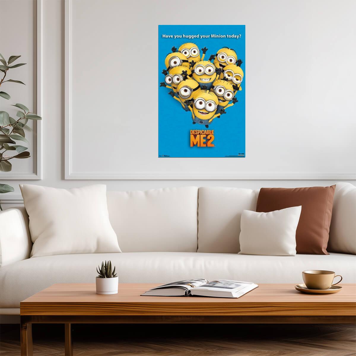 Despicable Me 2 | "Hugged Your Minion Today?" Quote | Kids Movie Poster - Movies & TV Poster