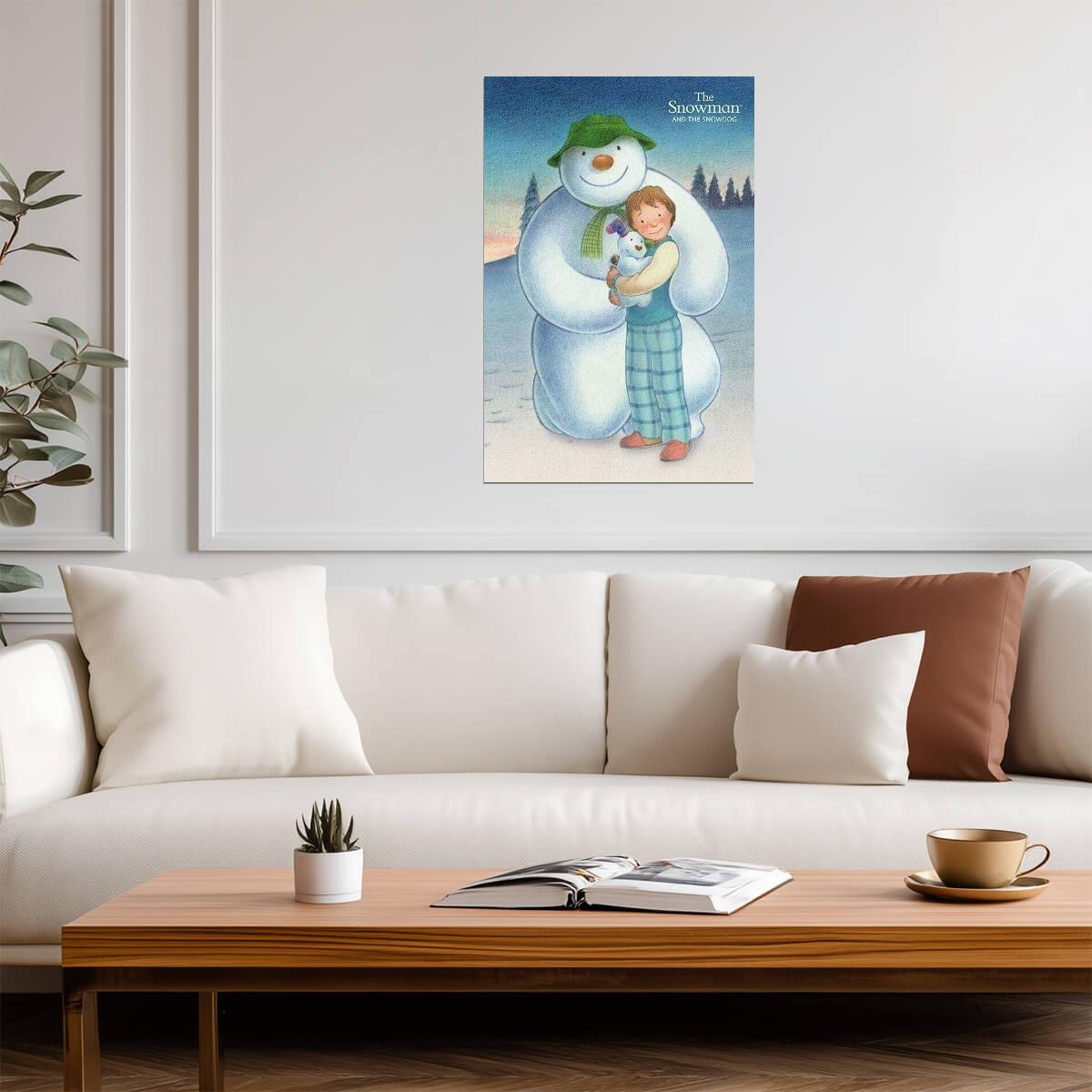 The Snowman and The Snowdog | A Raymond Briggs Classic | Animated Film Poster - Movies & TV Poster
