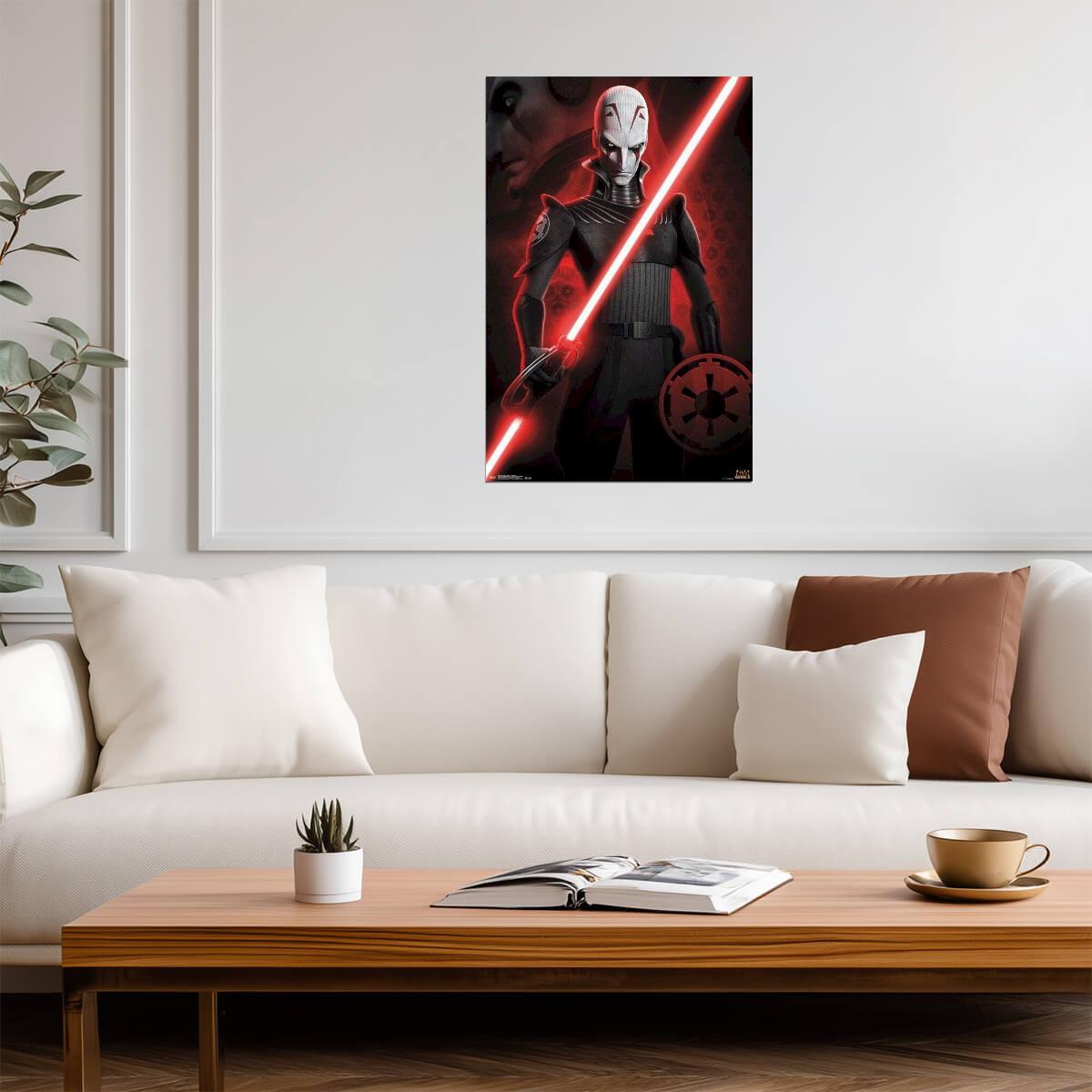 Star Wars Rebels | The Grand Inquisitor with Lightsaber | Animated Series Poster - Movies & TV Poster