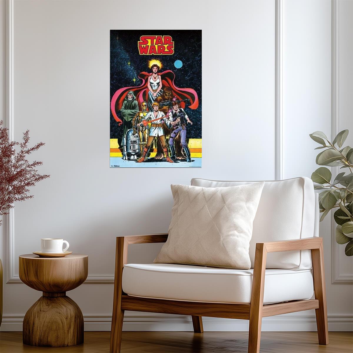 Star Wars Comic Book Art | Classic Trilogy Characters | Retro Style Poster - Movies & TV Poster