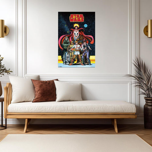 Star Wars Comic Book Art | Classic Trilogy Characters | Retro Style Poster - Movies & TV Poster